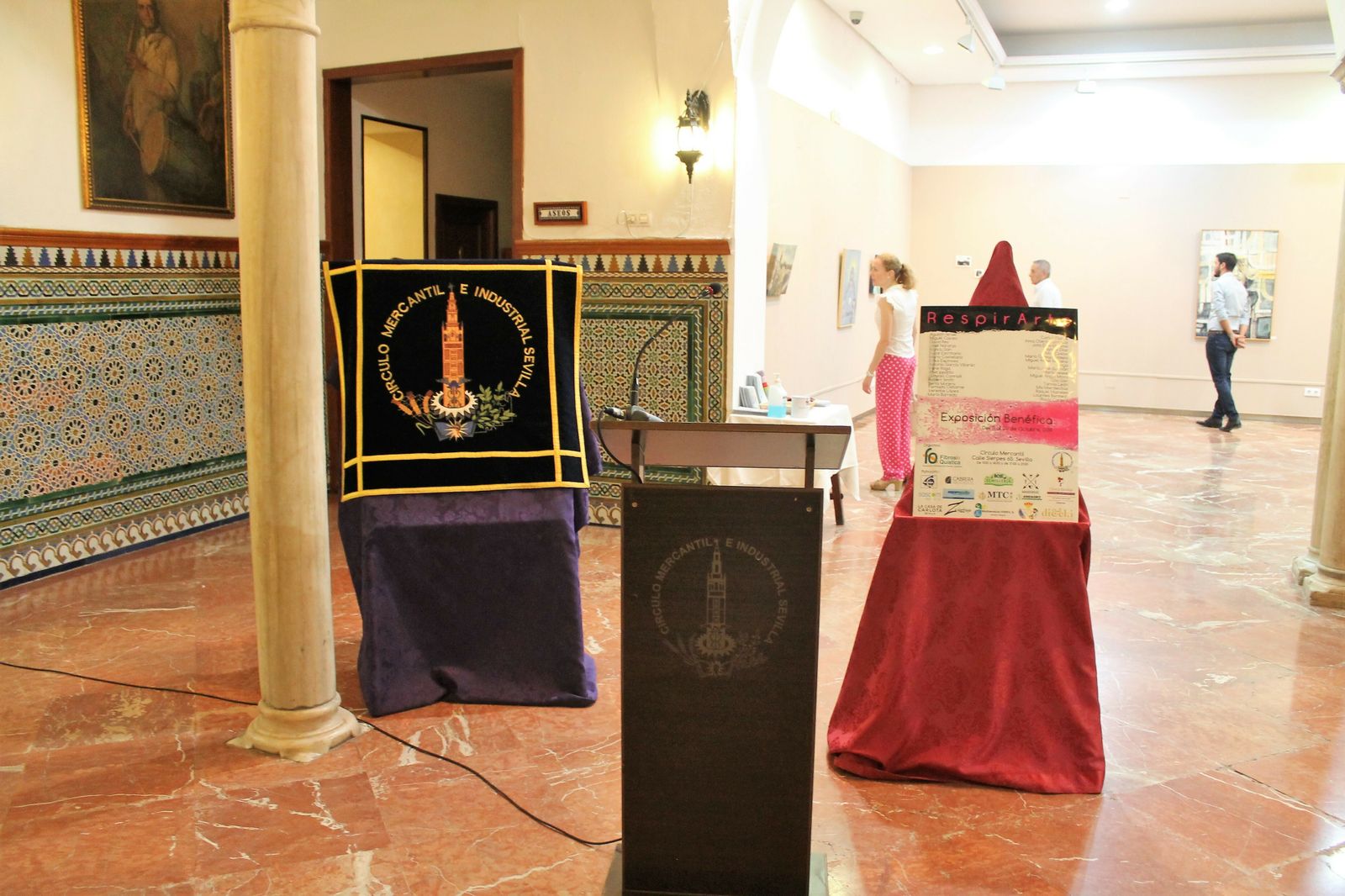 Exposición de pintura 'Respirarte', organizada por Asociación Andaluza de Fibrosis Quística