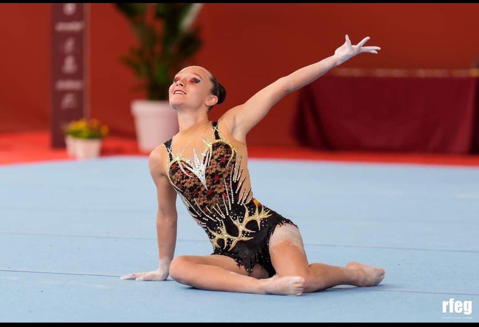 Jara Molina, durante una competición.