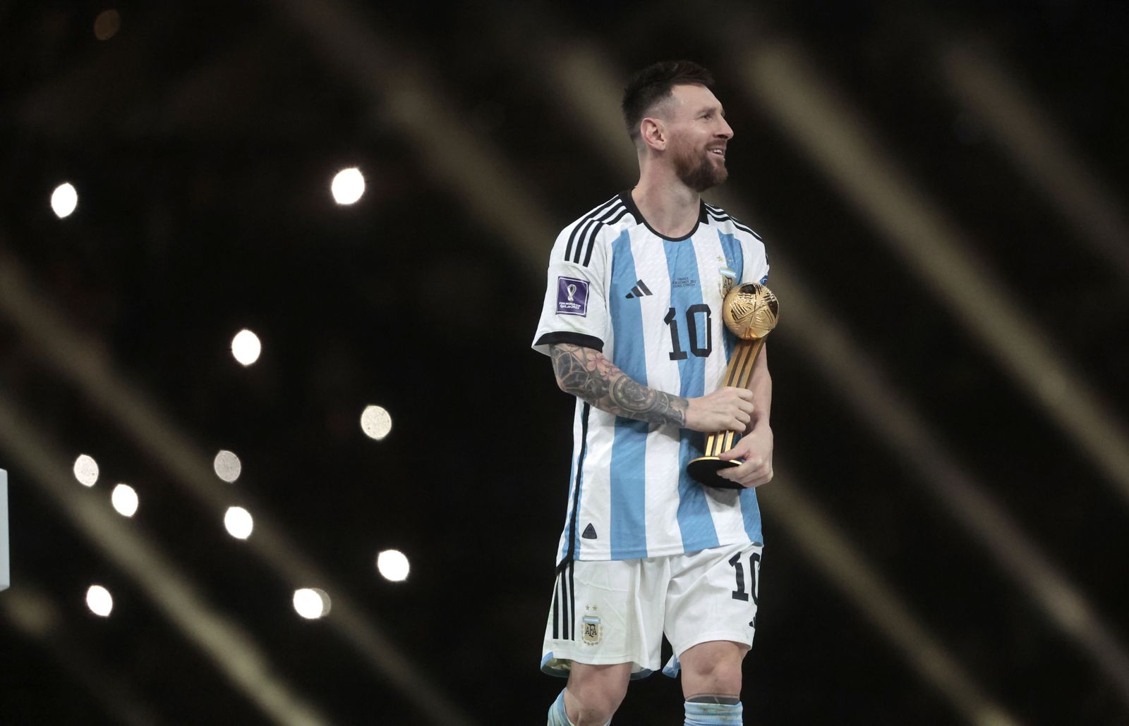 Las fotos de Messi con la Copa del Mundo
