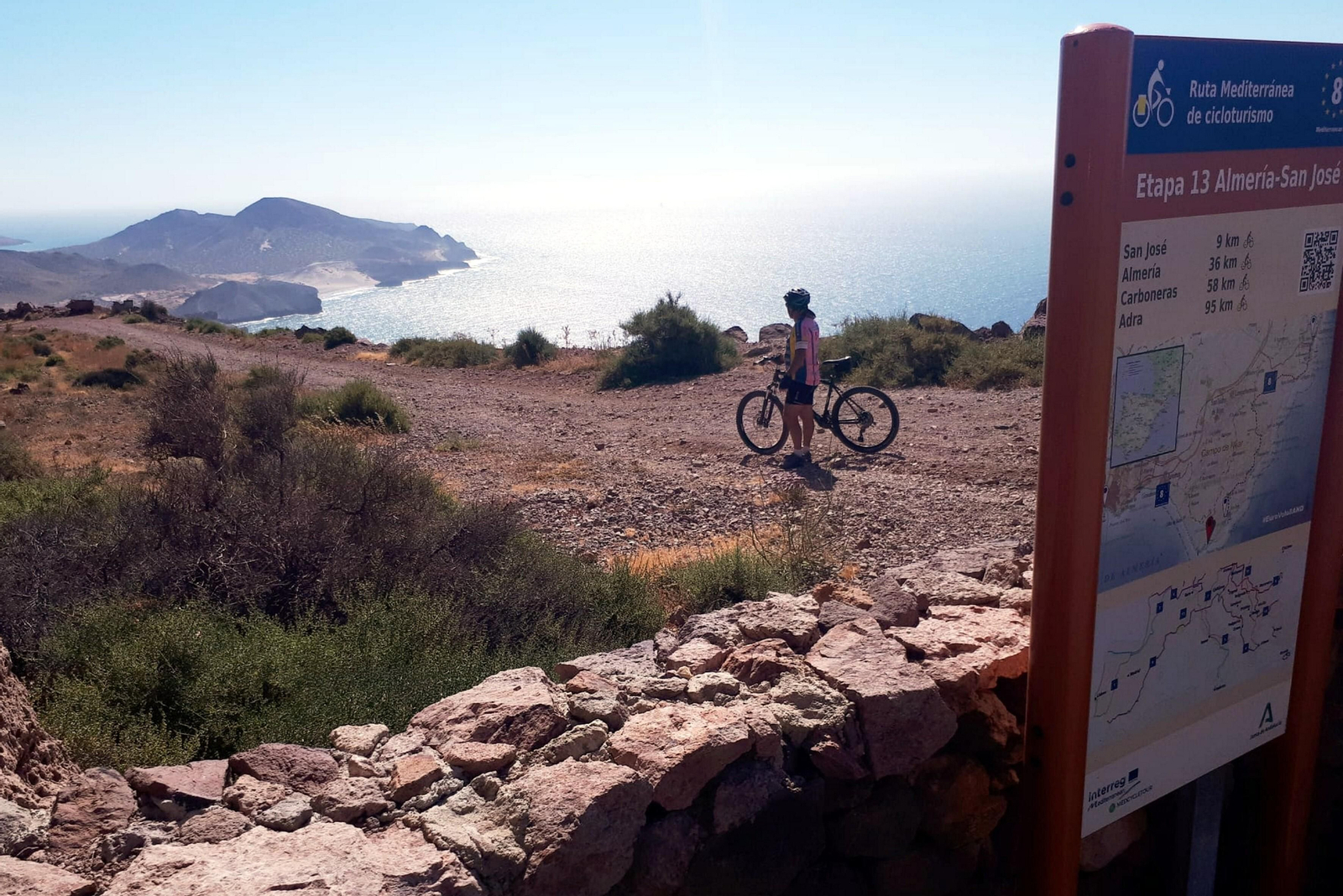 la Ruta Eurovelo pasa por el Parque Natural Cabo de Gata-Níjar