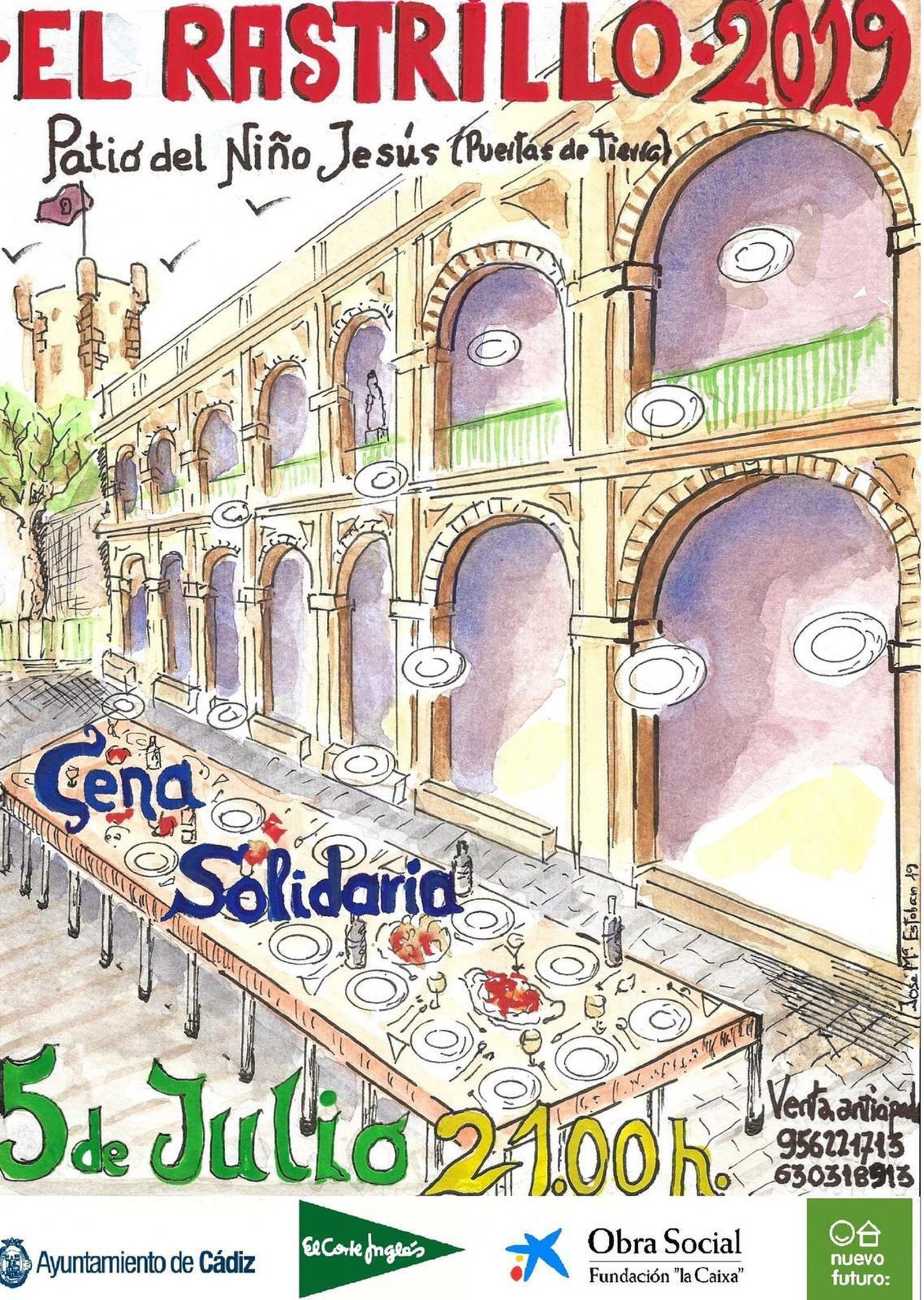 Cartel de la cena solidaria de este año de la Asociación Nuevo Futuro.