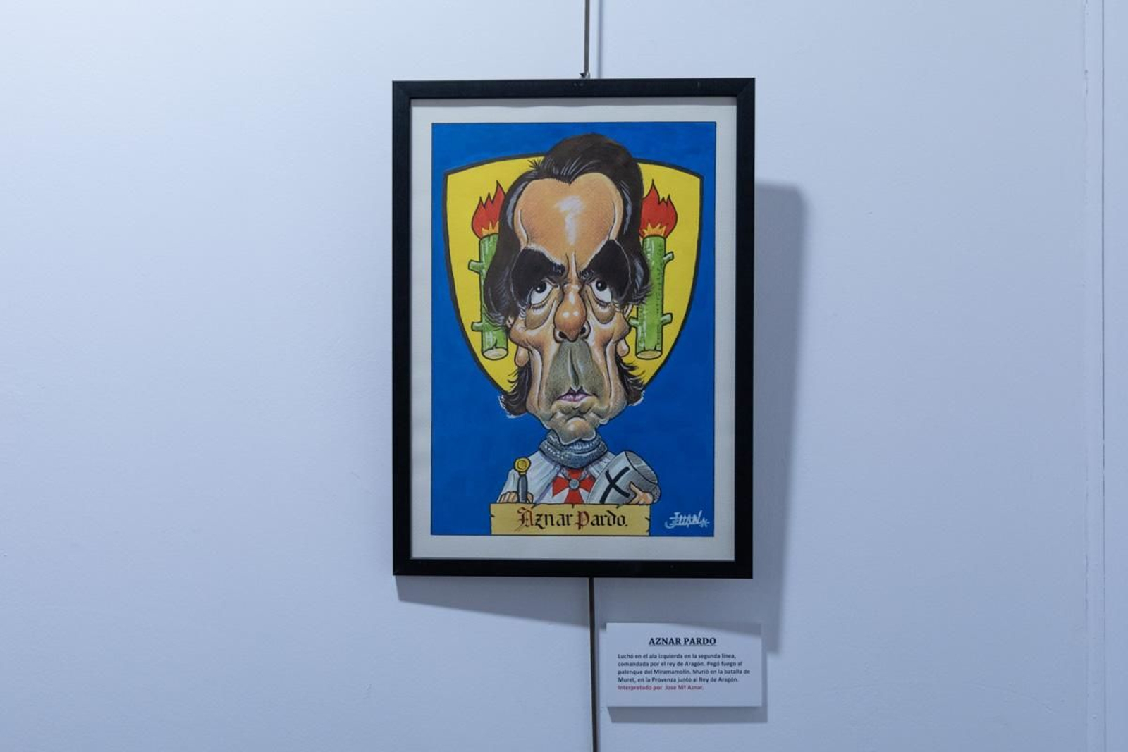 En imágenes: Juan Hervás retrata con caricaturas a destacados personajes de la Batalla de las Navas de Tolosa en esta exposición