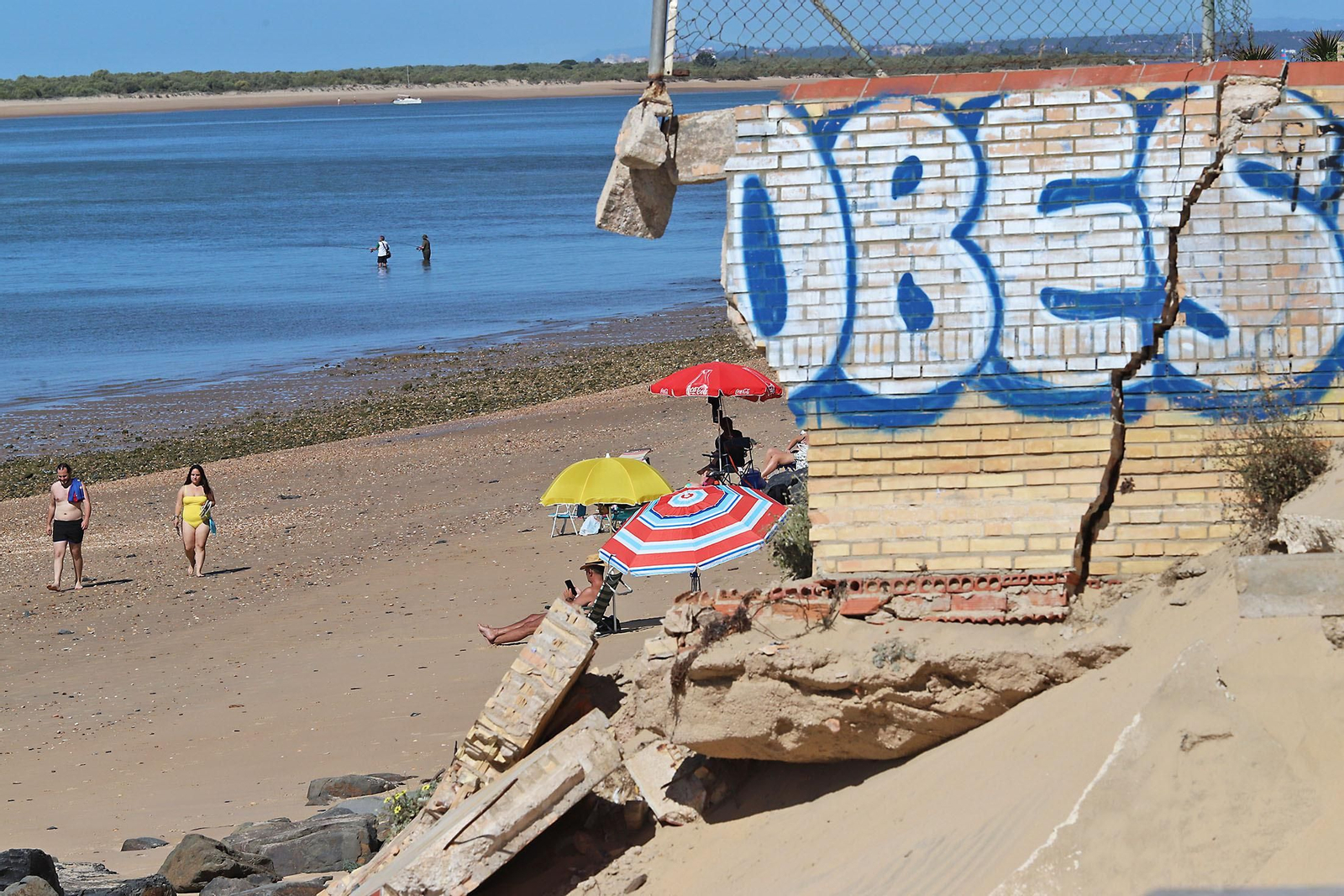 Imágenes de las playas de Huelva en la jornada de domingo
