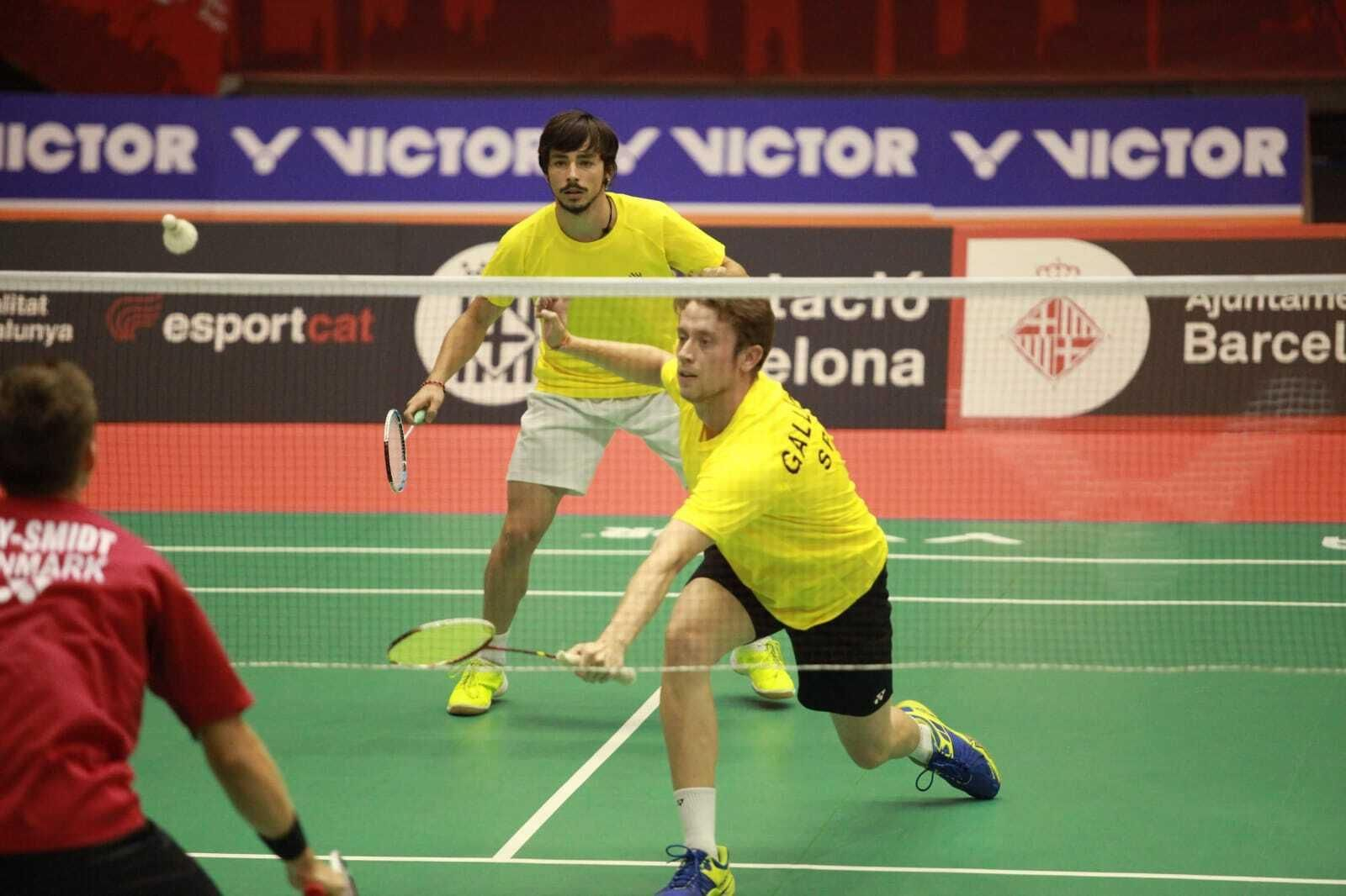 Marc Gallardo junto a su compañero de dobles masculino, Bernat Amaya.