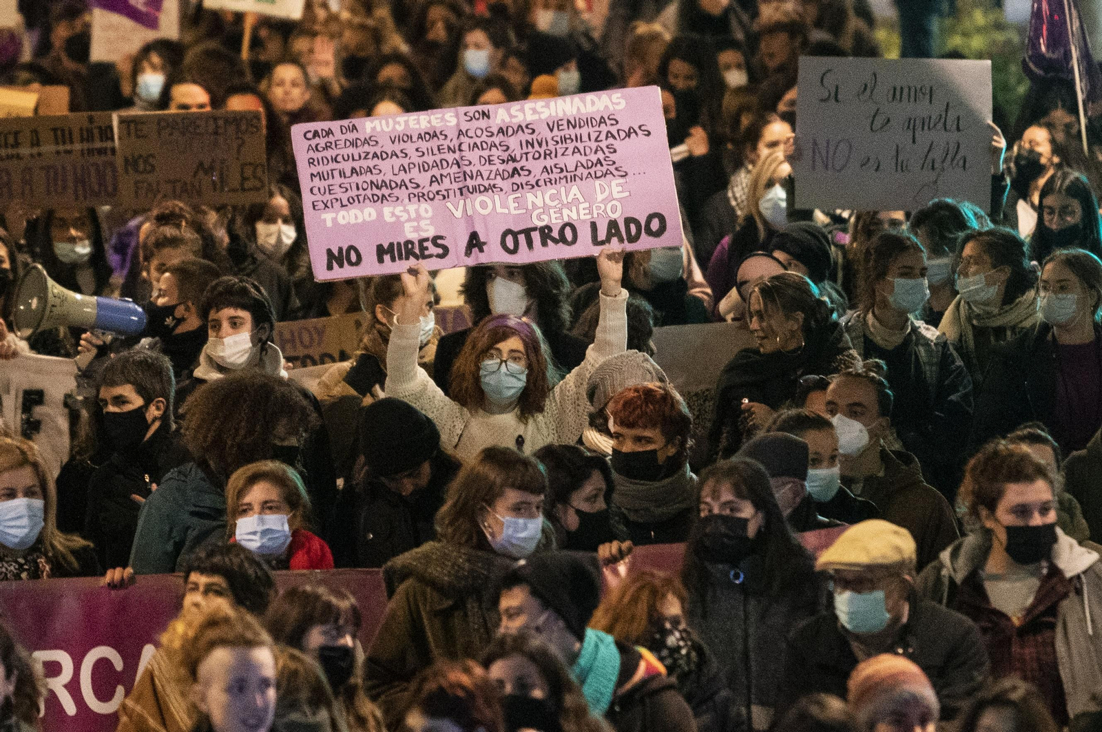 La manifestación del 25-N en Granada en imágenes