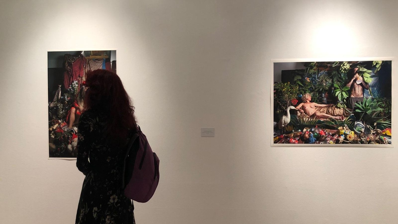 Dos obras de Vázquez Ayala, en la exposición. Dos obras de Vázquez Ayala, en la exposición.