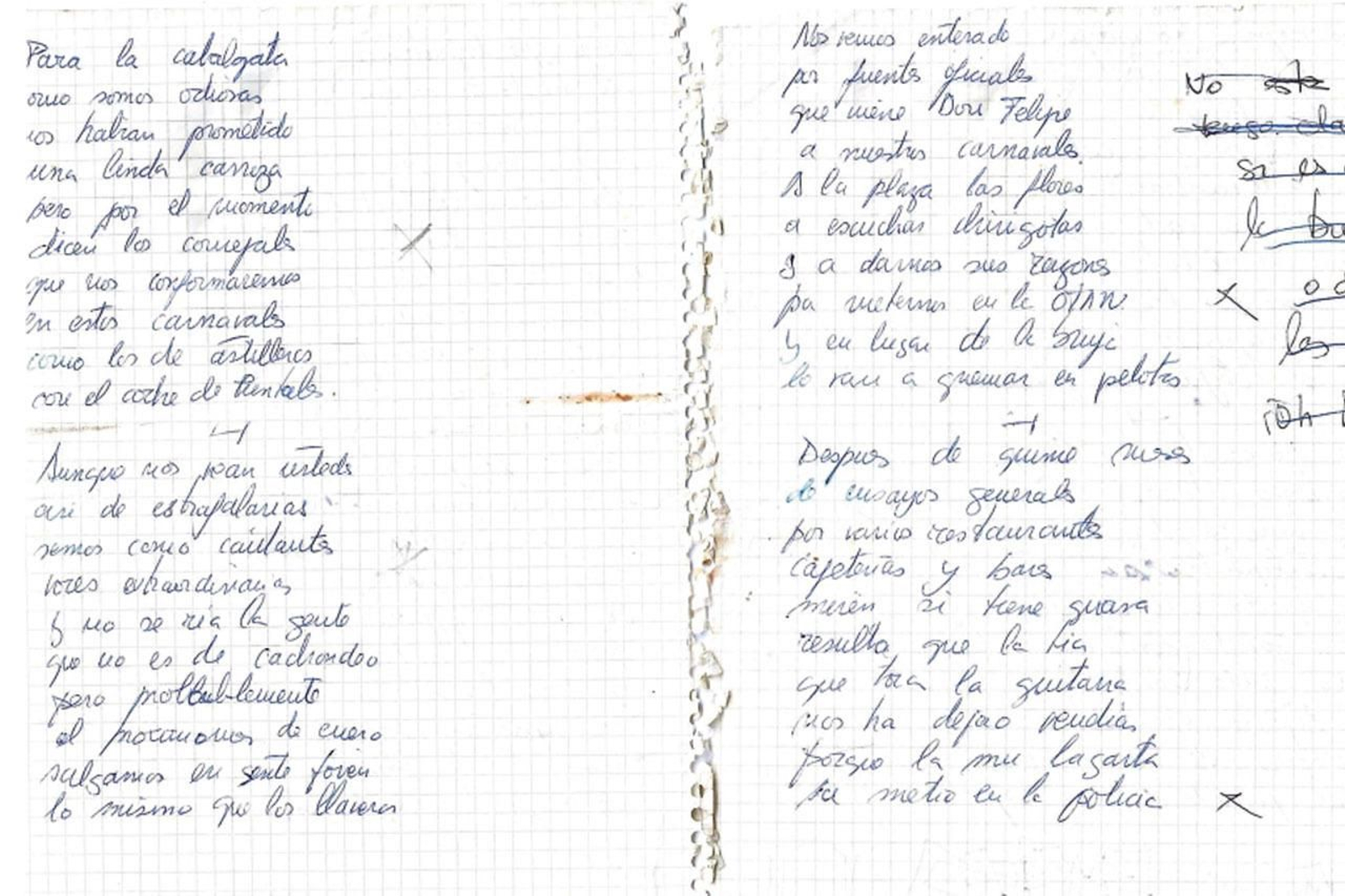 Cuplés de la chirigota ilegal feminista Las ¡Oh! Diosas.