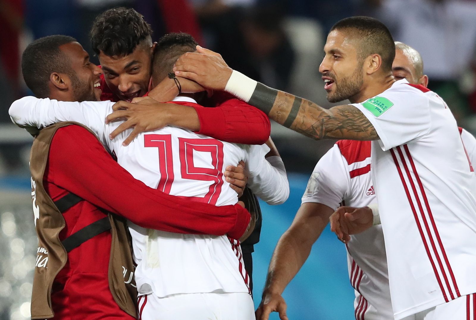 Las imágenes del España-Marruecos