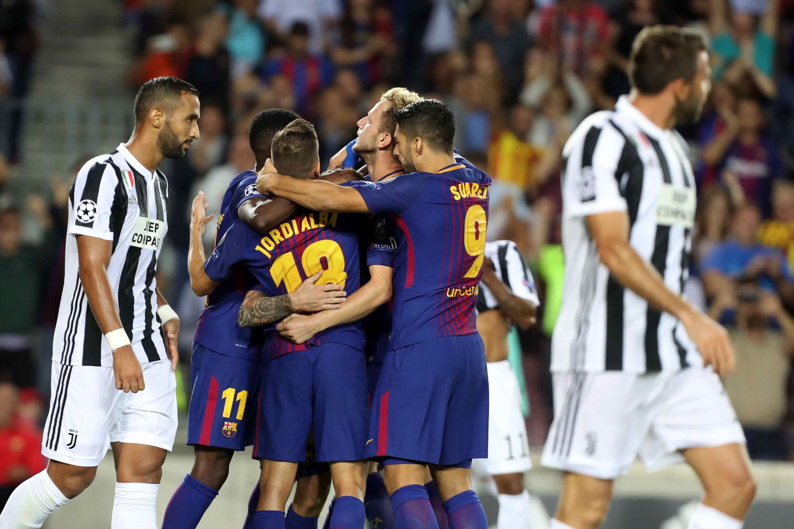 El Barcelona-Juventus, en imágenes