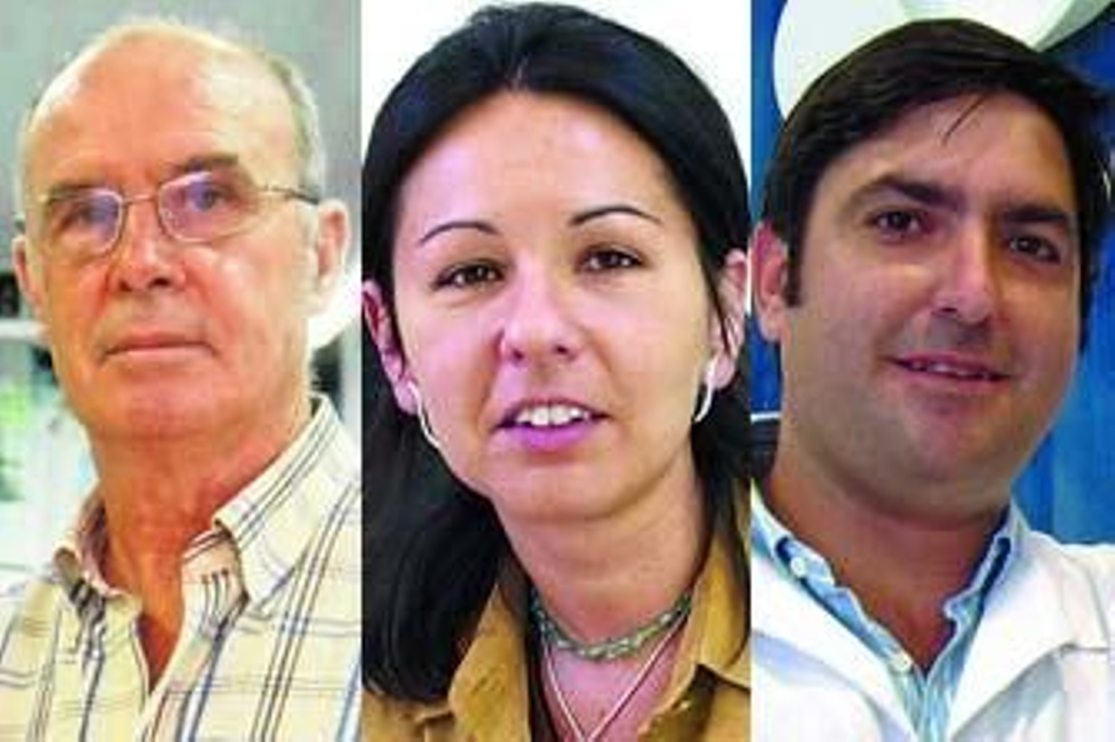 José Ravelo, Carmen Romero y Eduardo Gómez Beser.