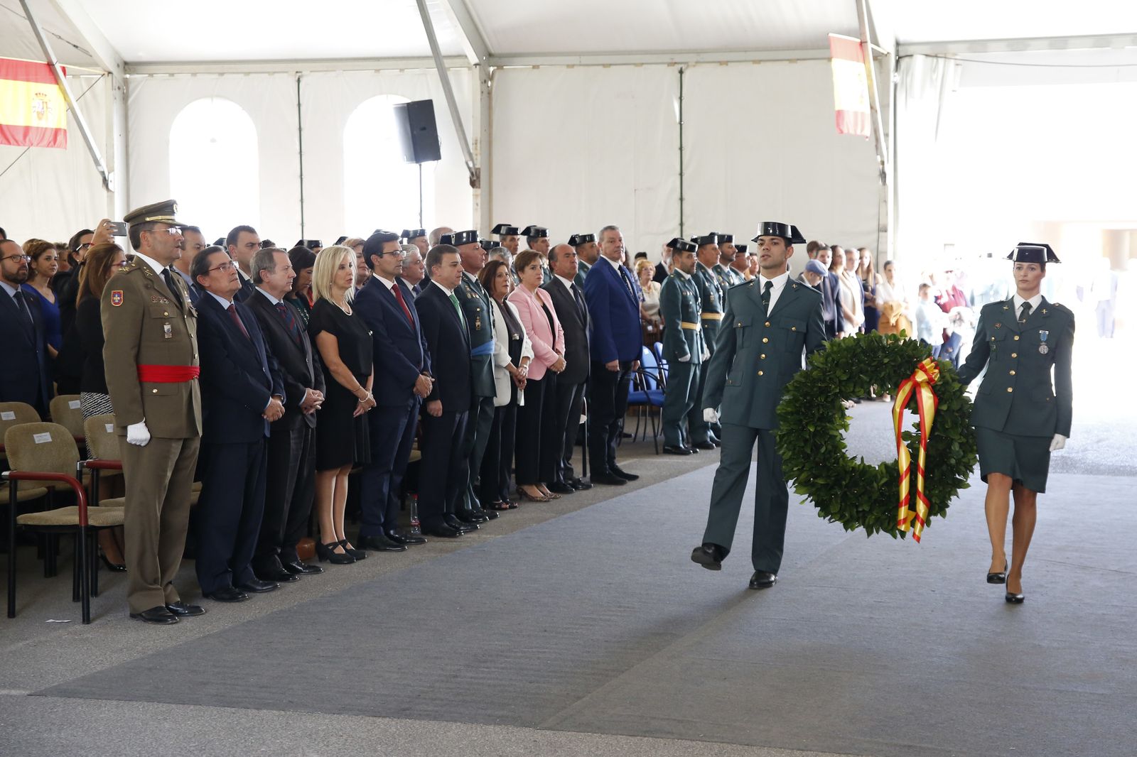 Imágenes del acto de celebración de la patrona de la Guardia Civil