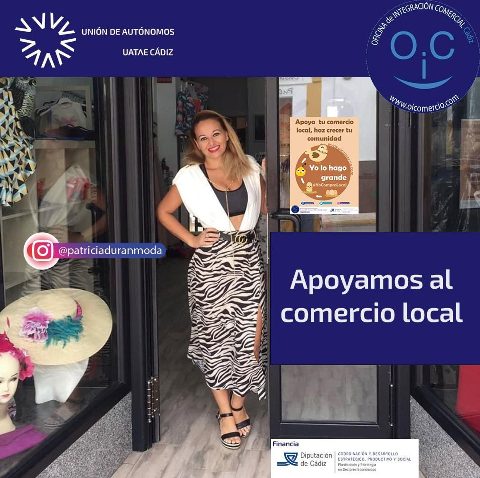 La Unión de Autónomos de Cádiz  impulsa el comercio local.
