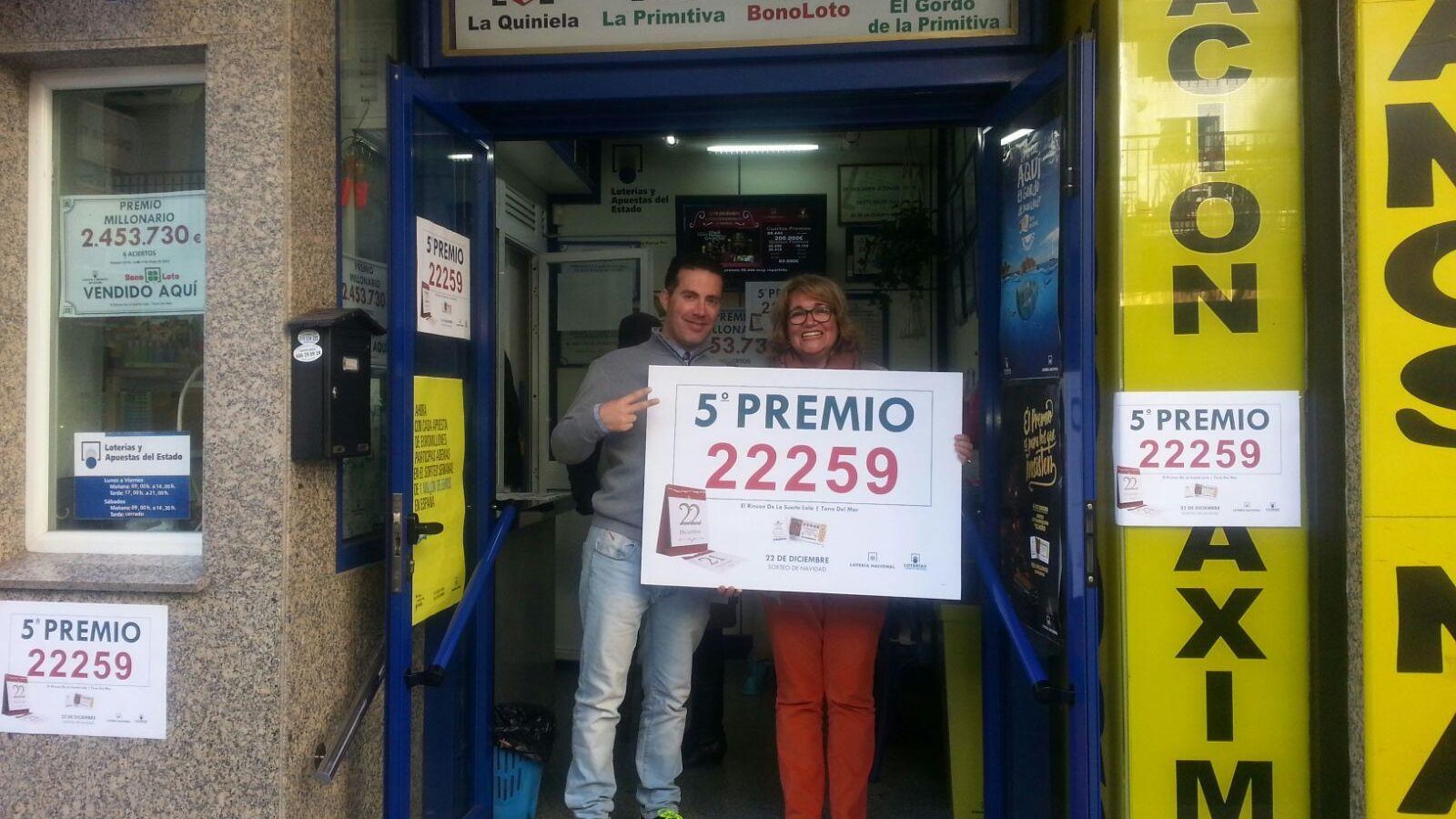 Administración de Torre del Mar donde se han vendido décimos de un  5º premio.