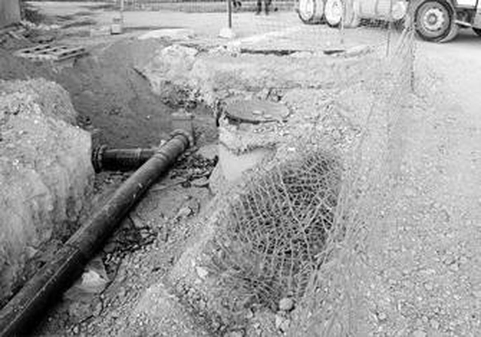 Instantánea de las obras que se están efectuando en la Ronda Norte.