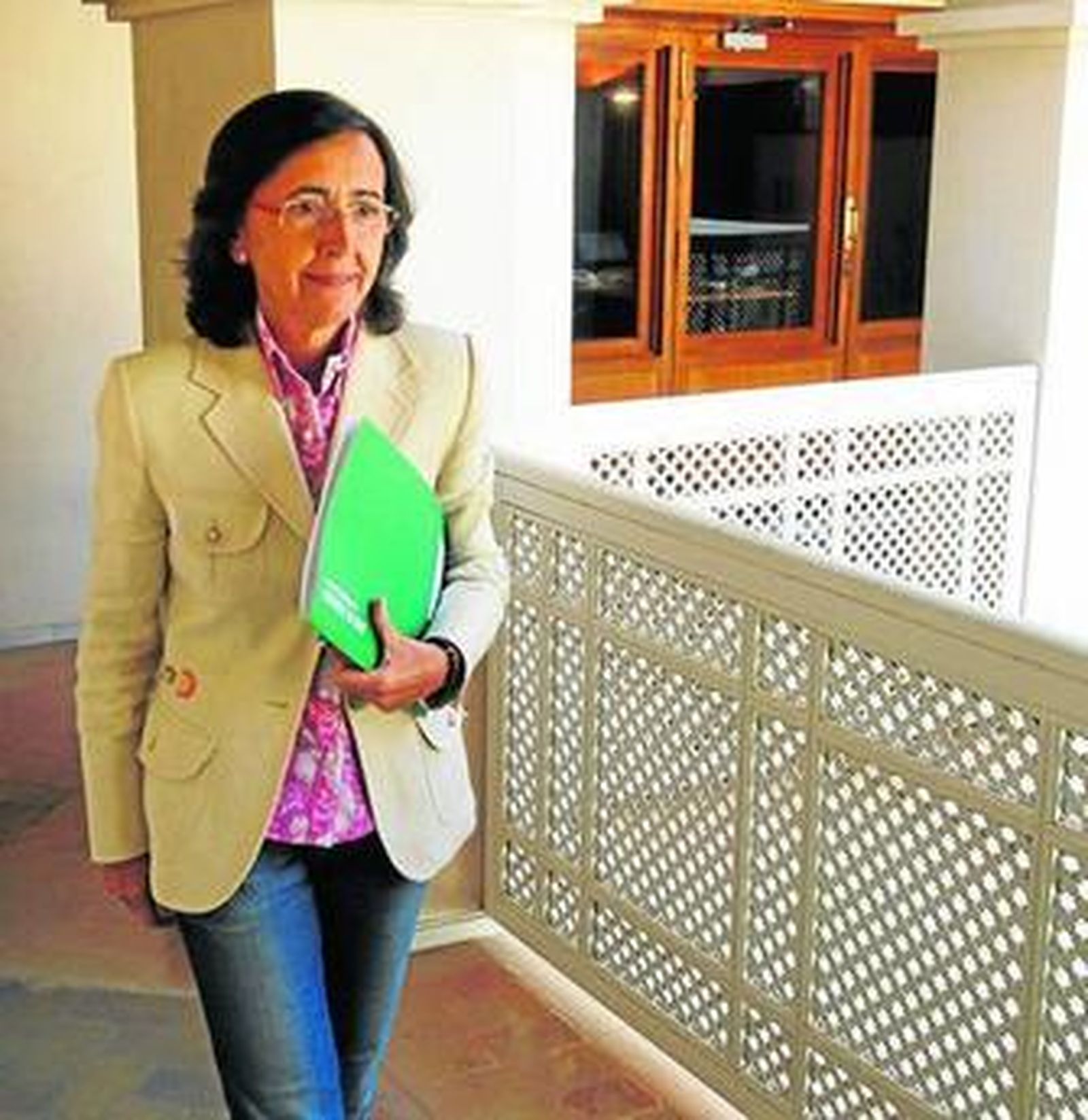 Rosa Aguilar, ayer en el Palacio de Altamira de Sevilla, sede de la Consejería de Cultura.