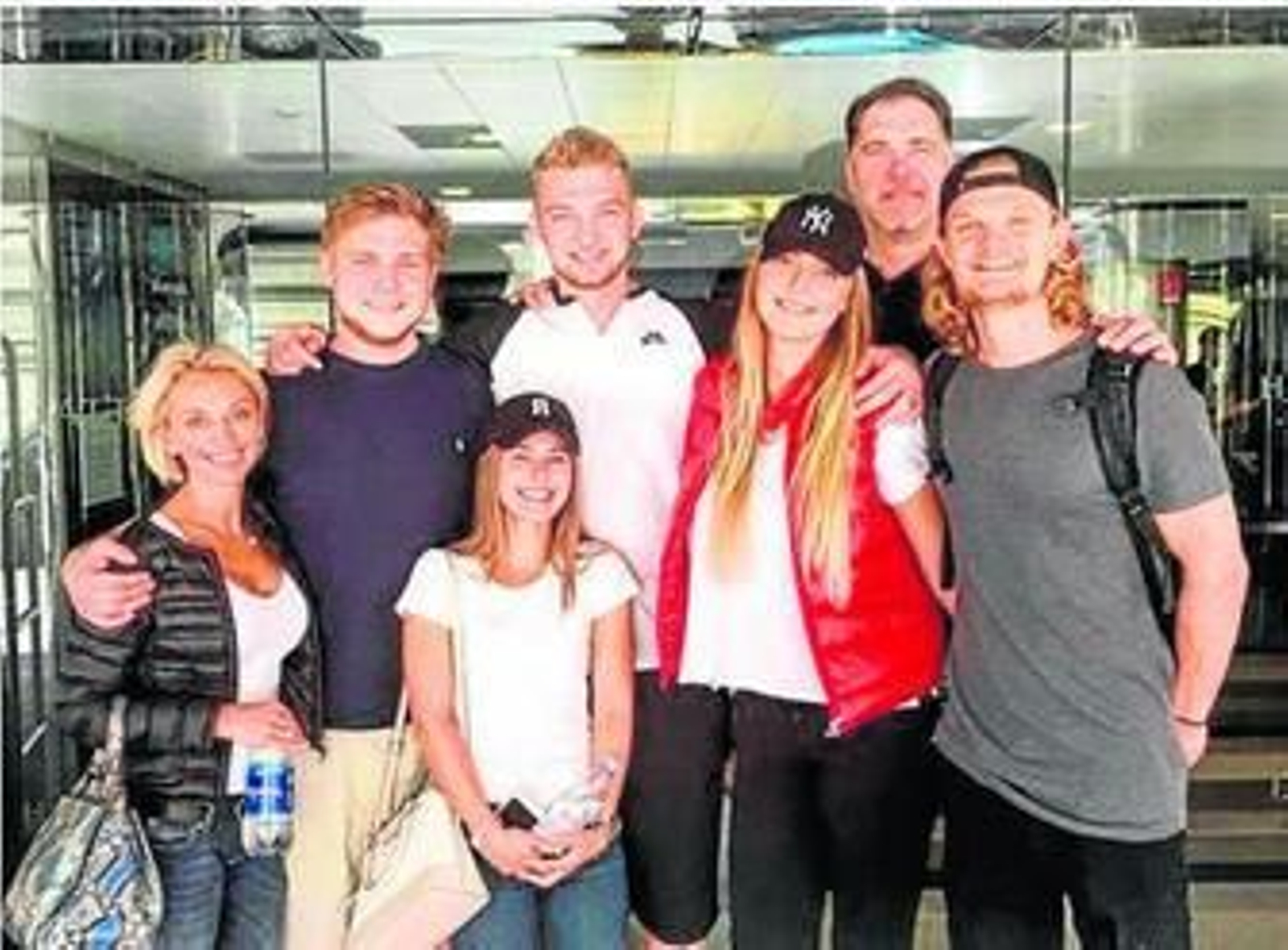 La familia Sabonis, en Nueva York.