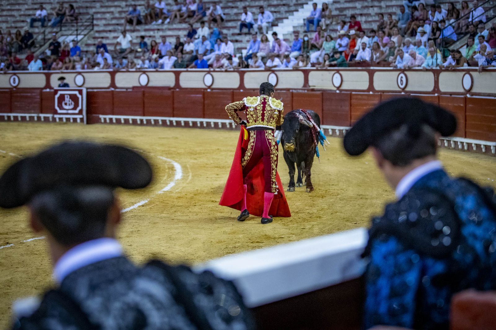 Daniel Crespo, Manzanares y Juan Ortega, en la plaza de toros de El Puerto