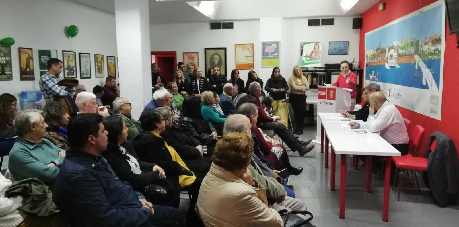 Una imagen de la asamblea celebrada por el PSOE en la tarde del jueves.