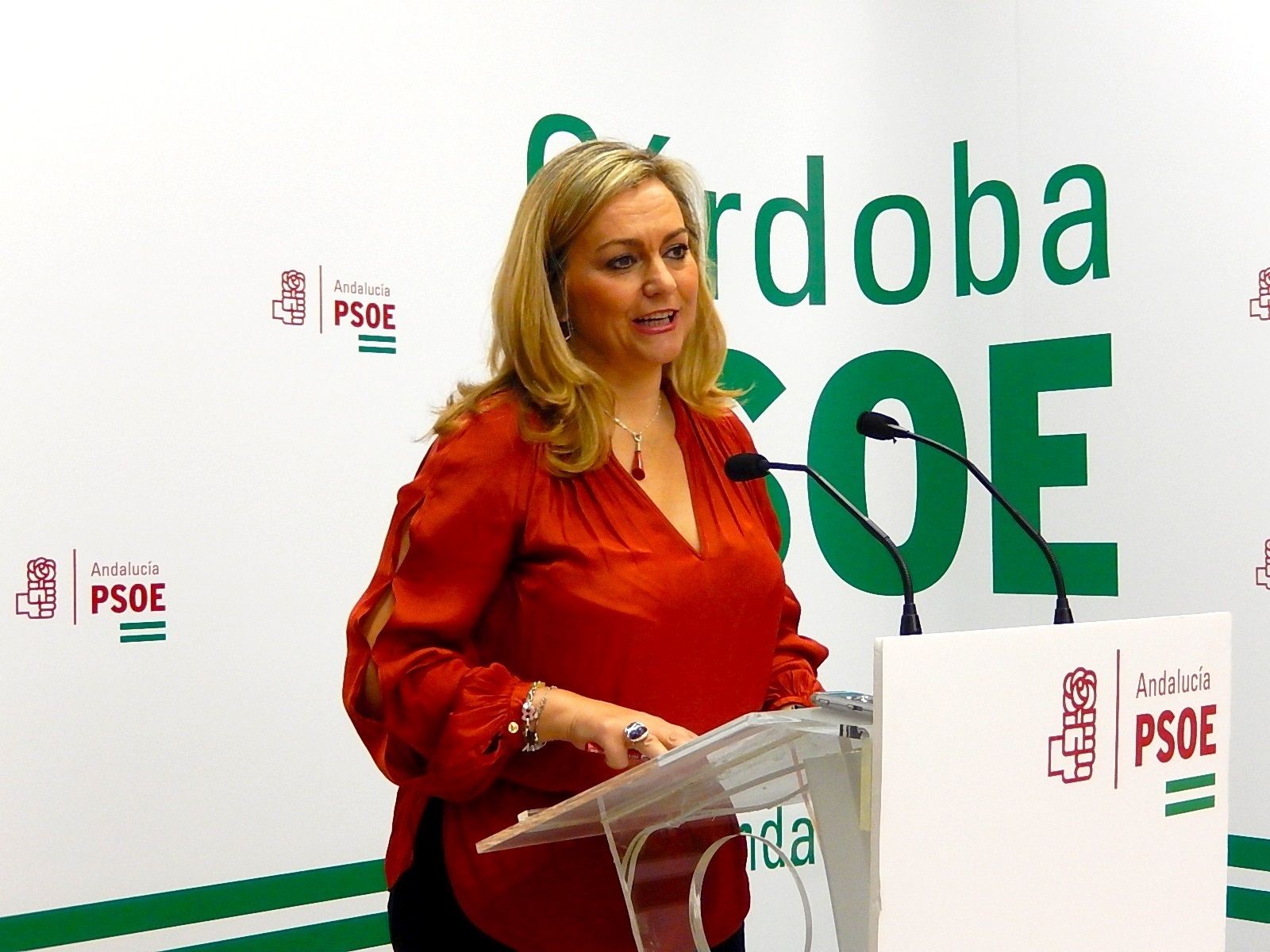 La senadora del PSOE por Córdoba María Jesús Serrano.