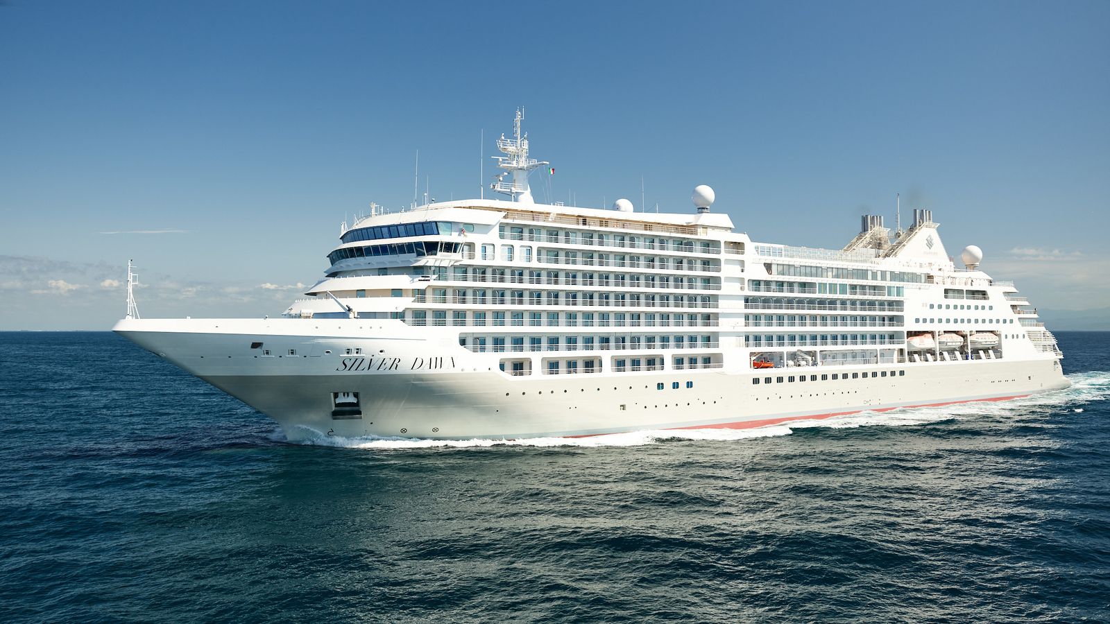 El Silver Dawn, uno de los buques de lujo de la naviera Silversea