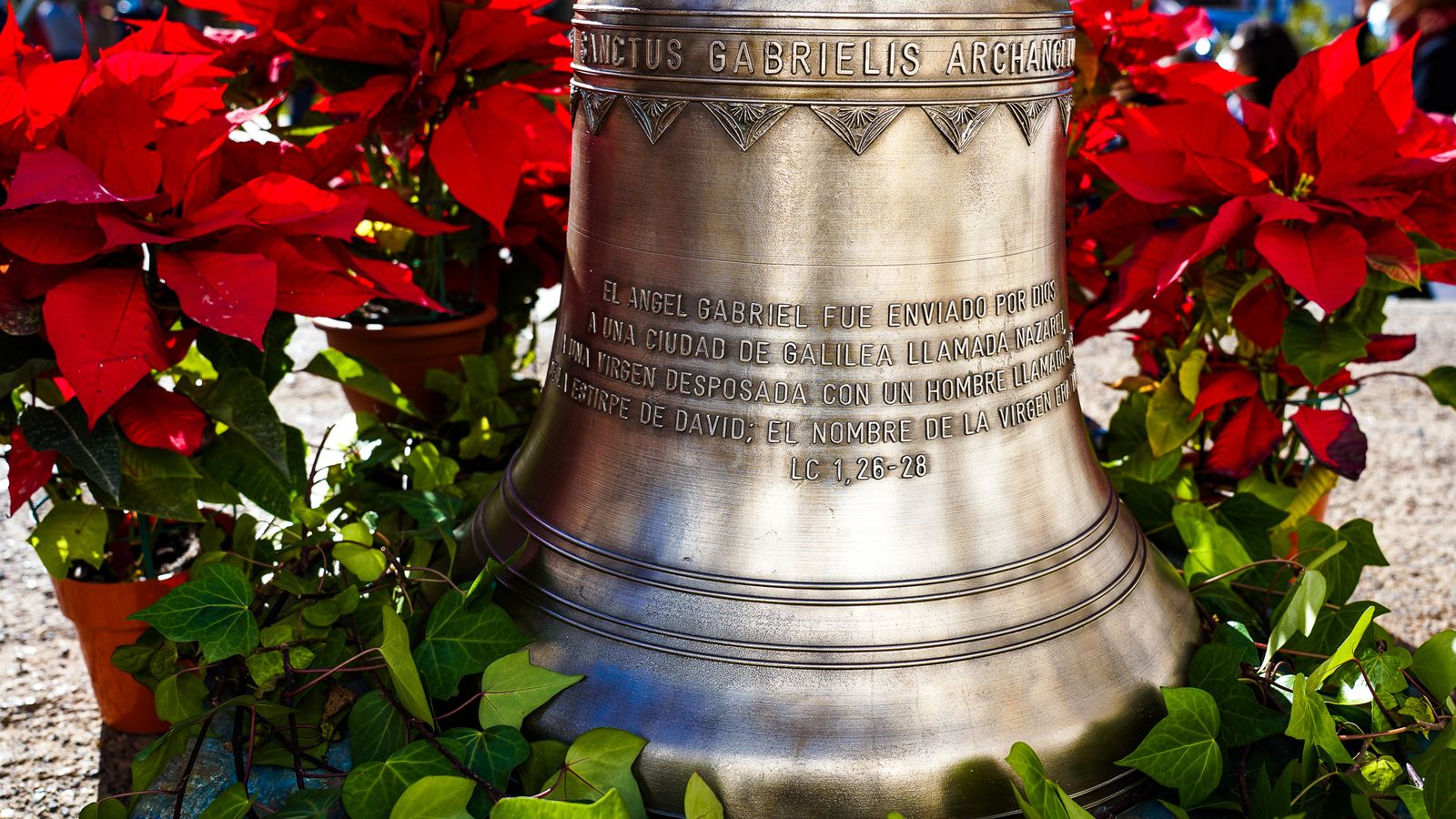Primer plano de una de las campanas.