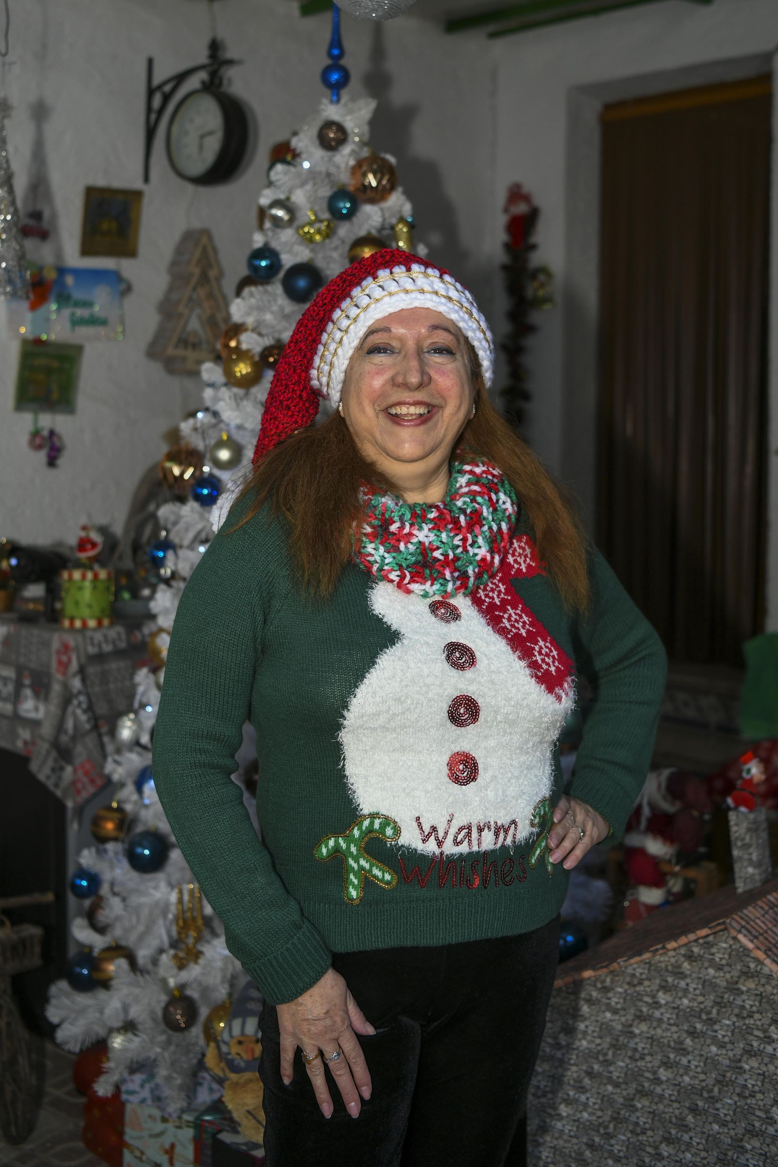 Fotos de la casa decorada por Navidad de la Mamá Noel de España