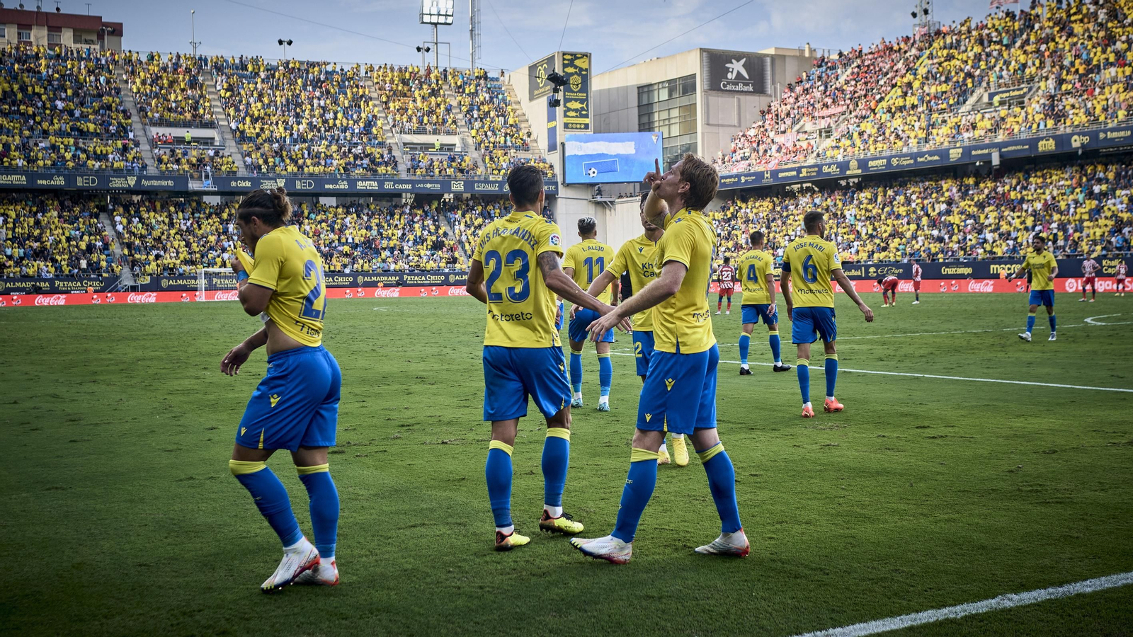 Partido de la victoria del Cádiz CF sobre el Atlético de Madrid