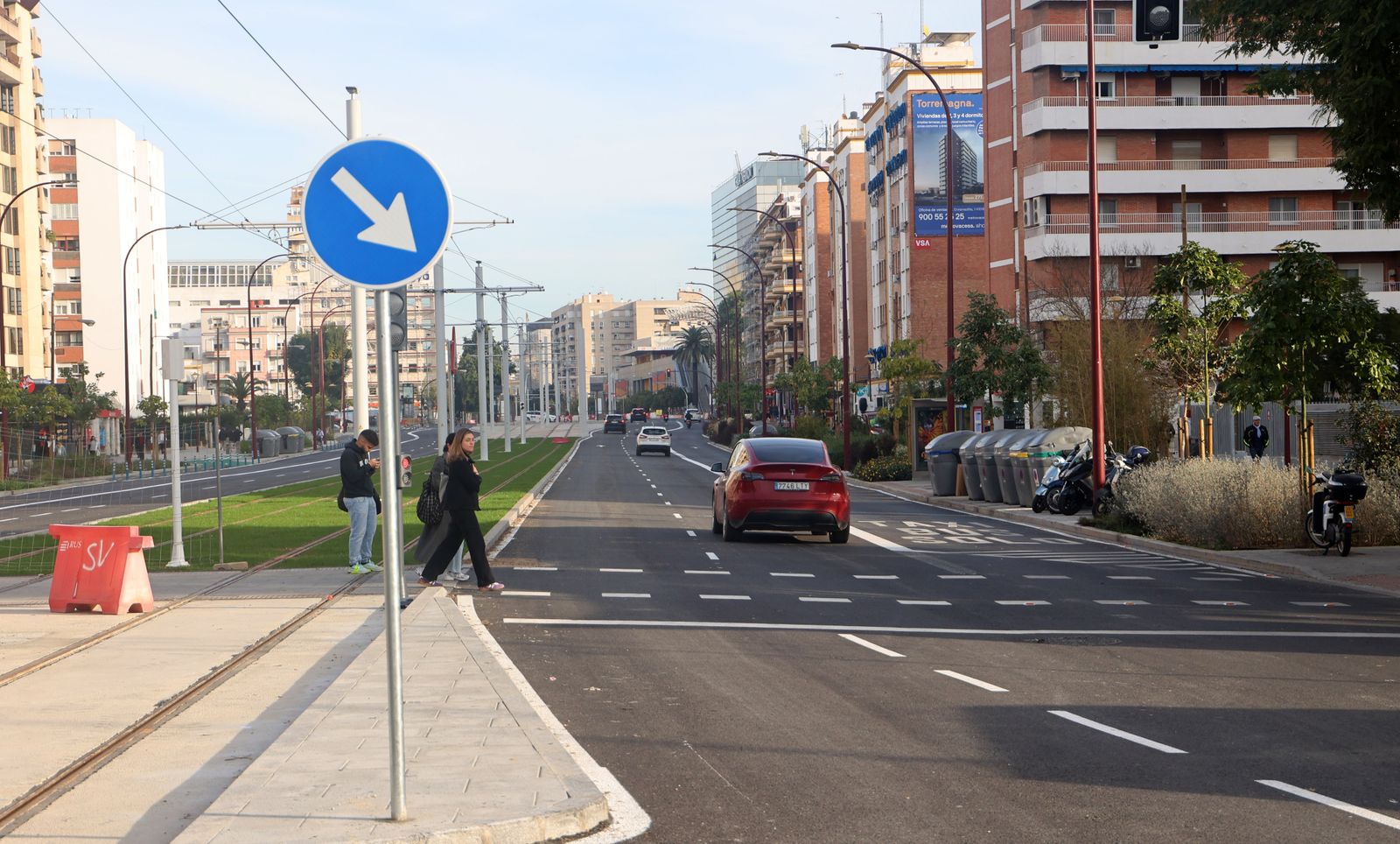 Apertura al tráfico de la Avda San Francisco Javier