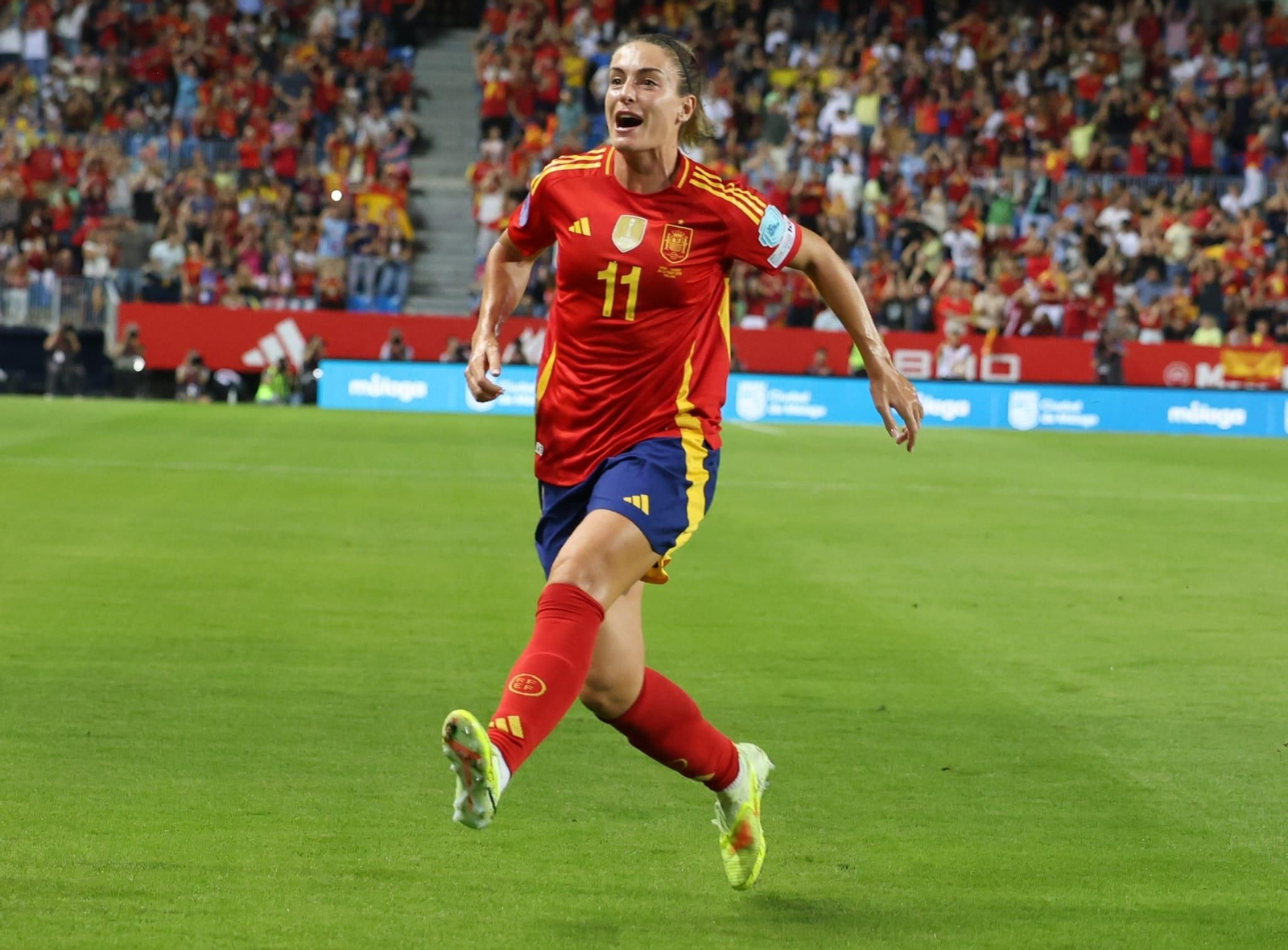 El España-Suecia de Málaga, en fotos