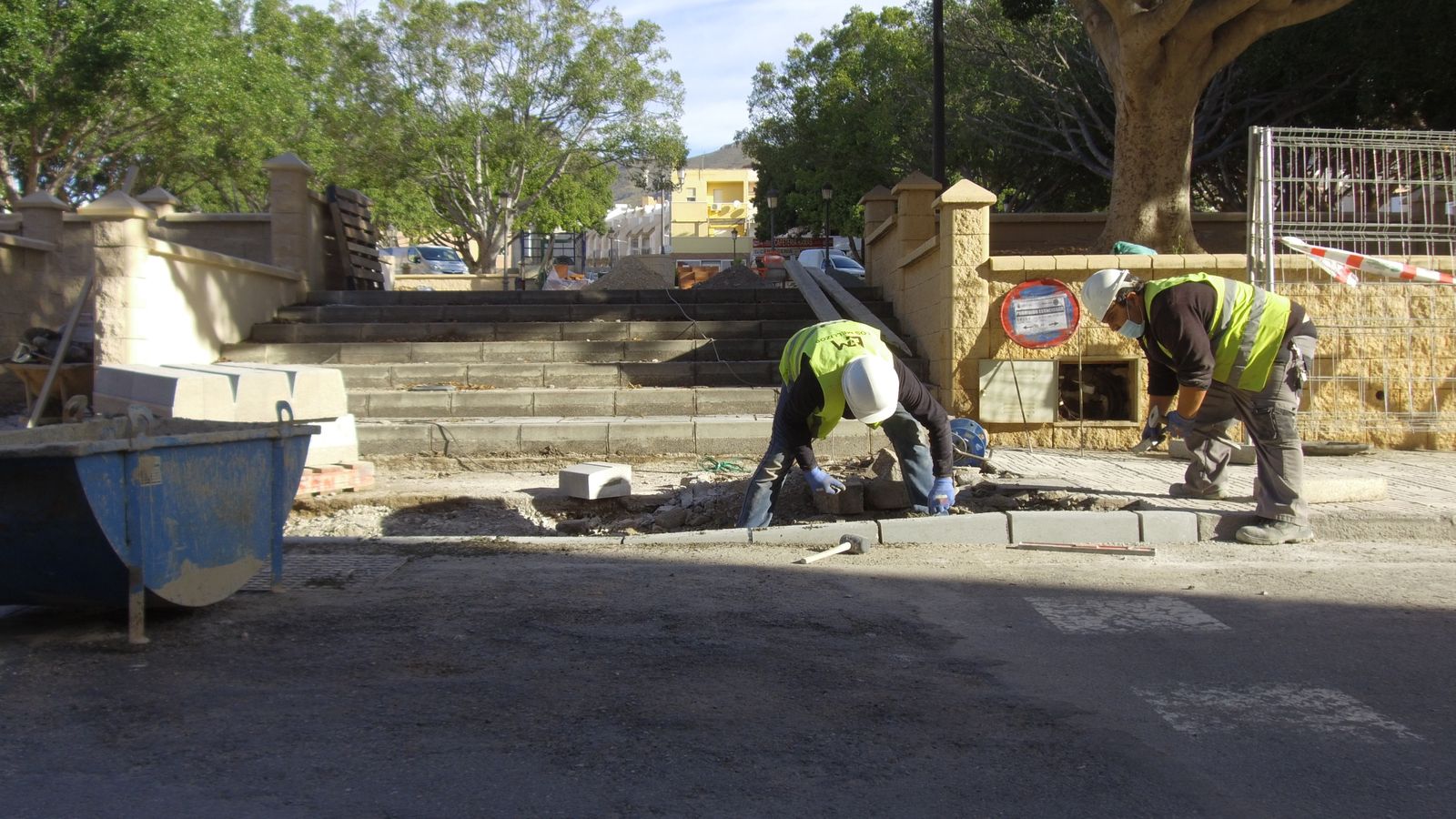 Reanudación de obras en Plaza Martínez Escudero.