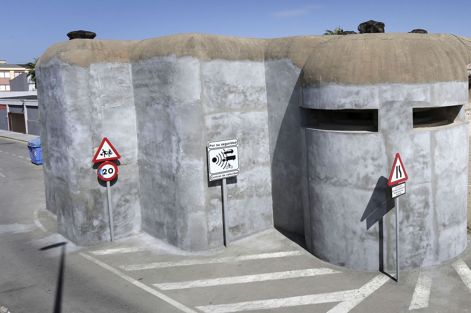 El búnker de Cortadura, con las obras a punto de terminar.