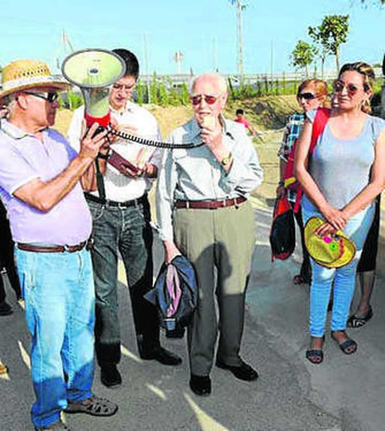 Momento del estreno del área.