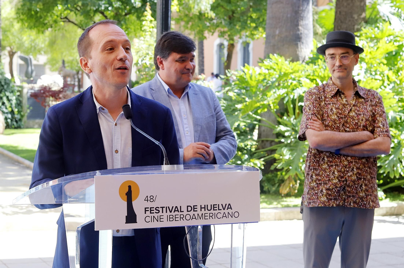Imágenes de la presentación del cartel de la 48 edición del Festival de Huelva Cine Iberoamericano