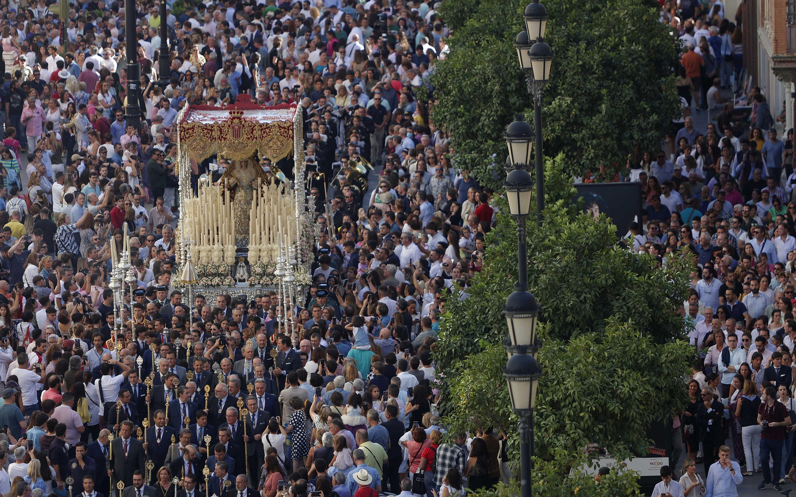 Imágenes del regreso de la Virgen de las Mercedes a su templo