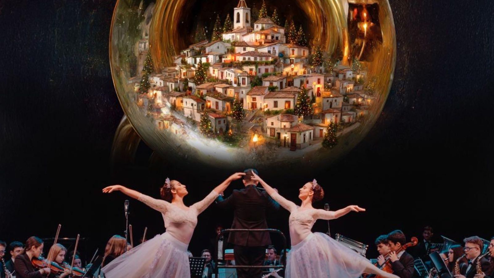 Cartel promocional de concierto de Año Nuevo.