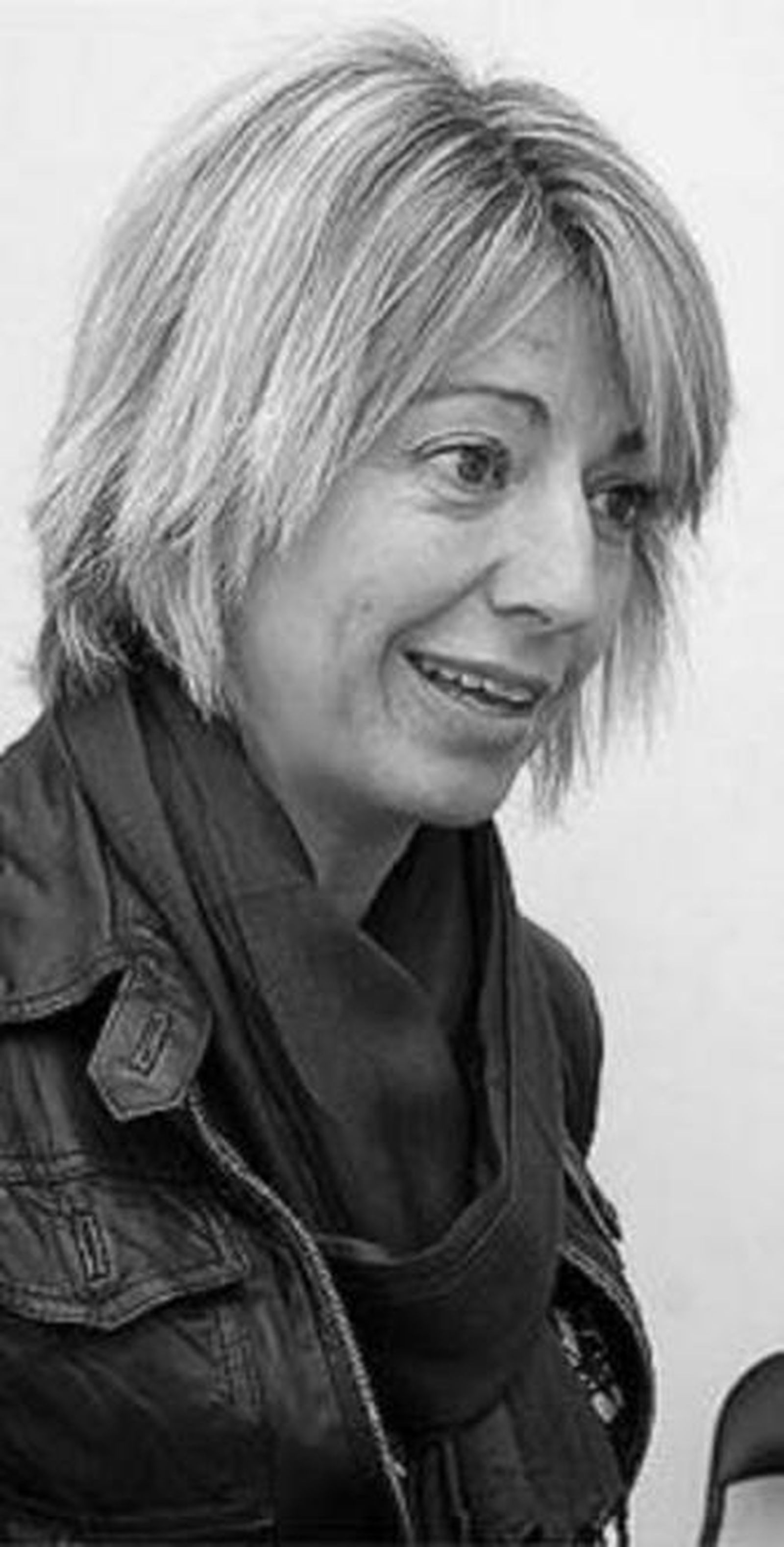 Inés París, durante la entrevista.