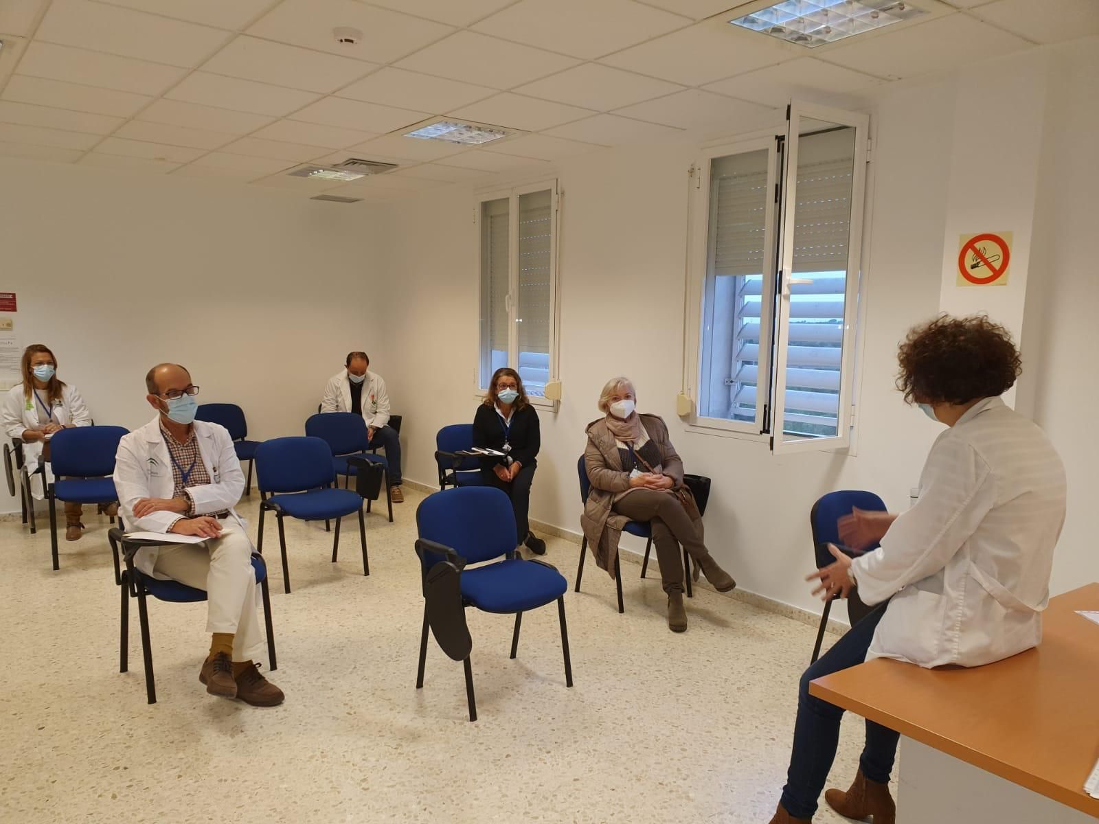 Reunión de 'profesionales guía' en el Hospital de Puerto Real