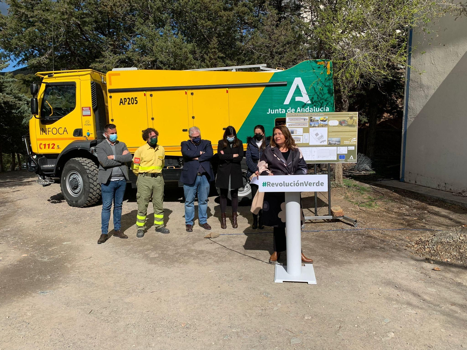 Carmen Crespo, en el subCEDEFO de Laujar de Andarax.