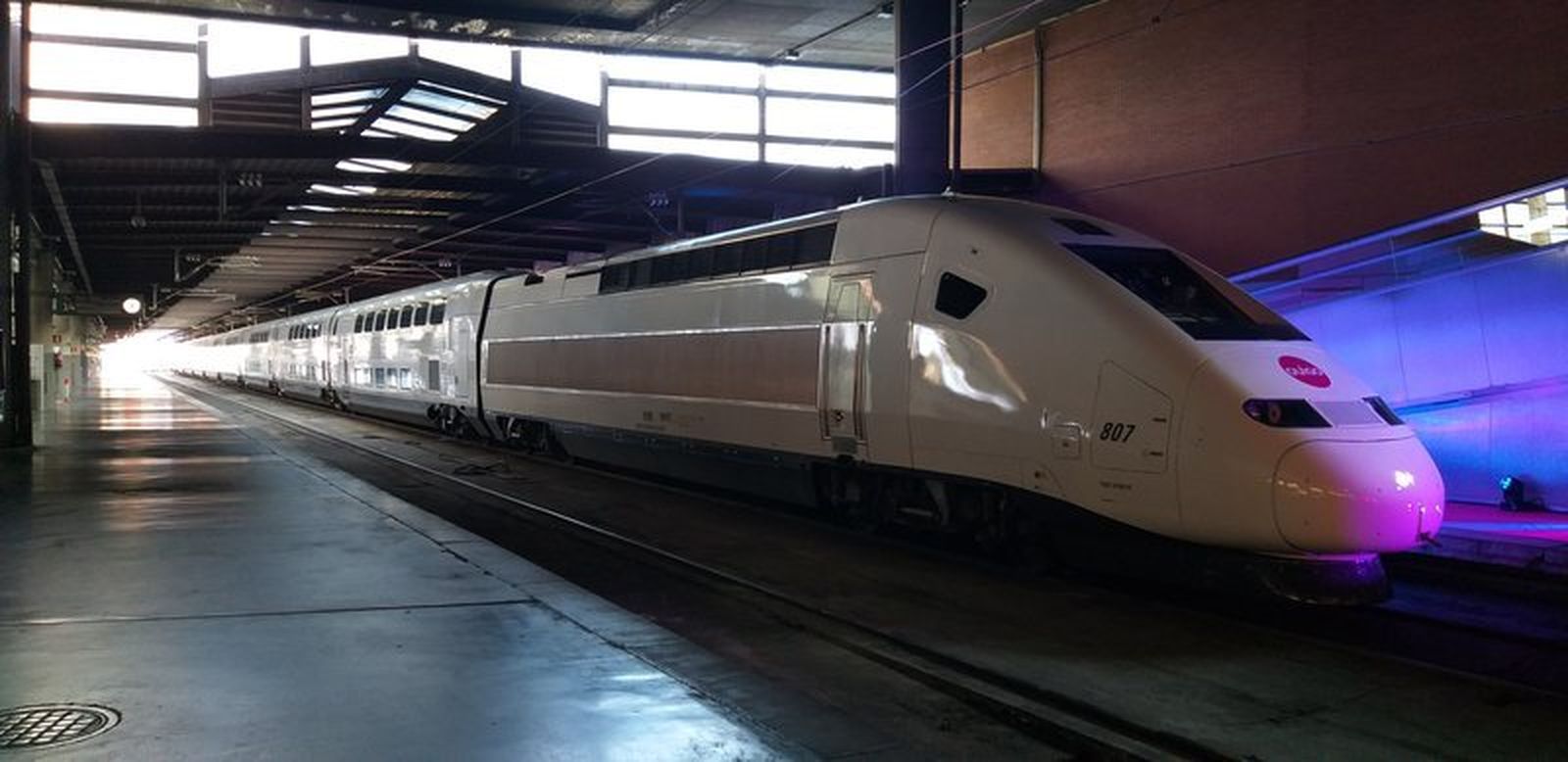 Presentación del tren TGV Euroduplex de la marca Ouigo el pasado martes en la estación madrileña de Chamartín