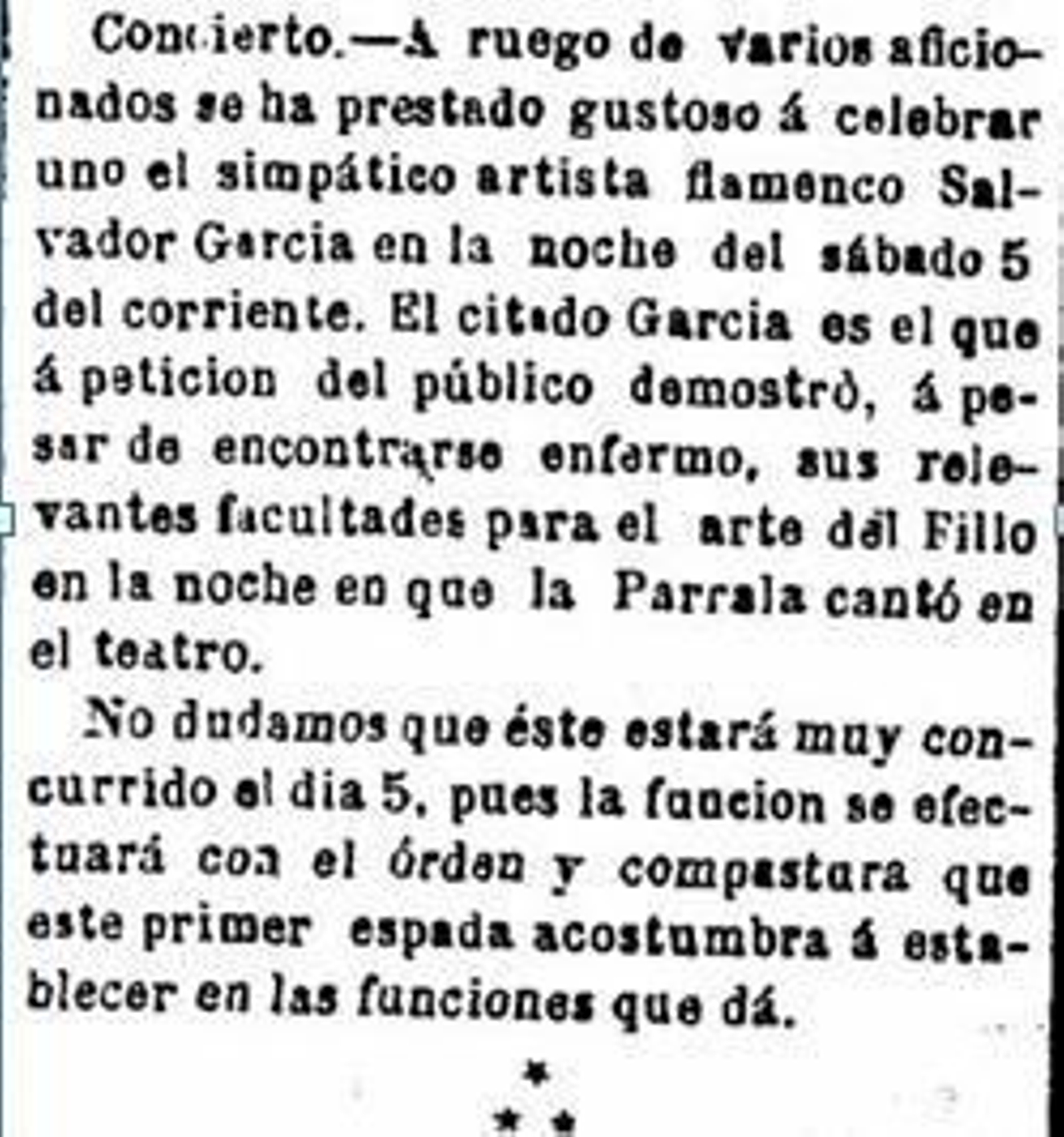 La Provincia, 4 marzo 1881.