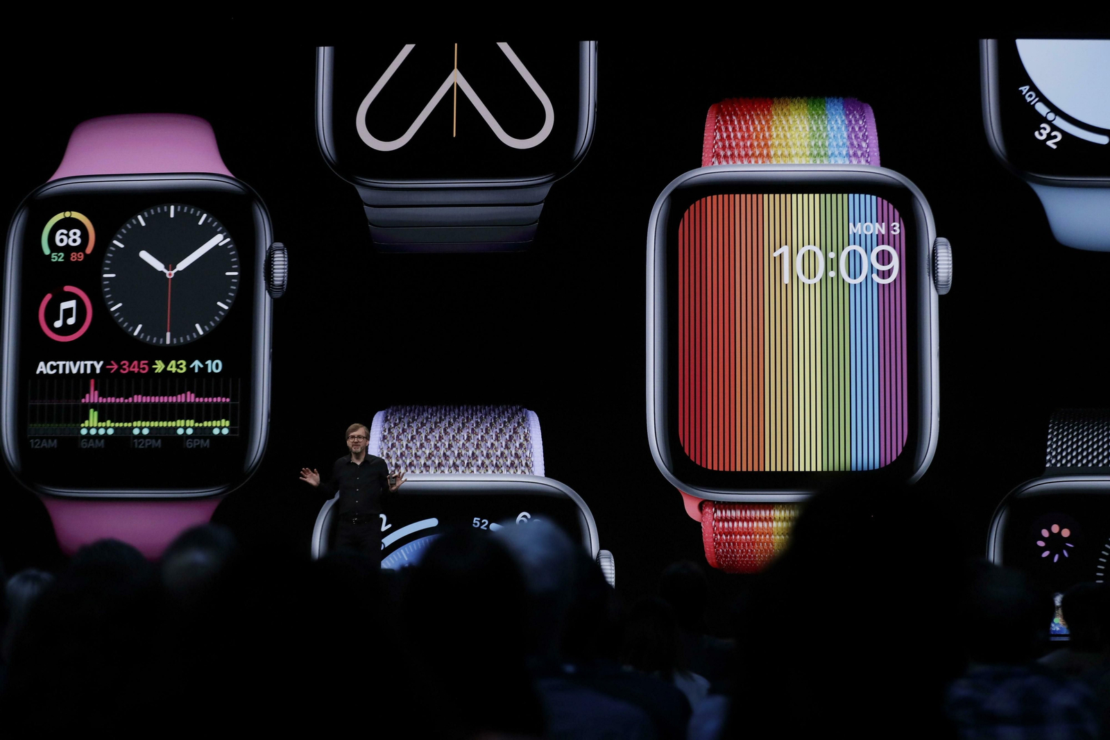 El vicepresidente tecnológico de Apple, Kevin Lynch, presenta WatchOS 6