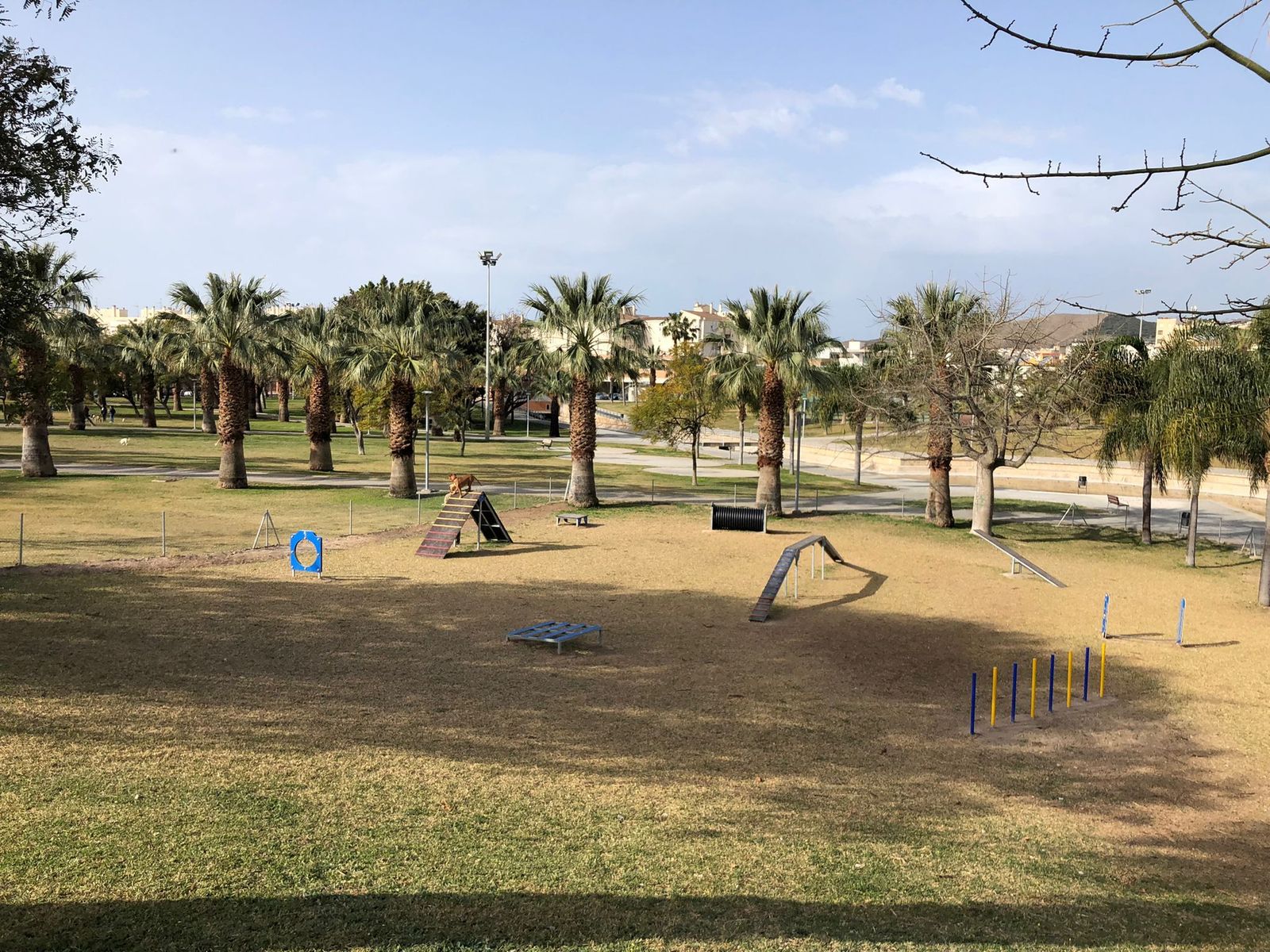 El recién inaugurado parque canino de Motril da servicio a medio millar de perros