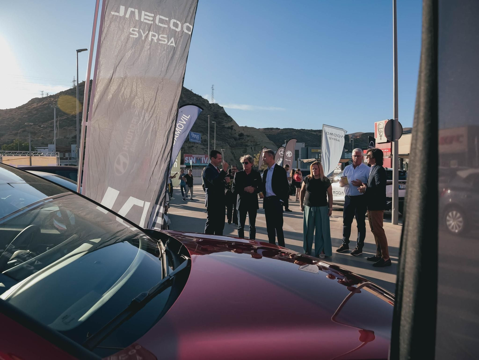 Momento de la inauguración de Huércal Motor