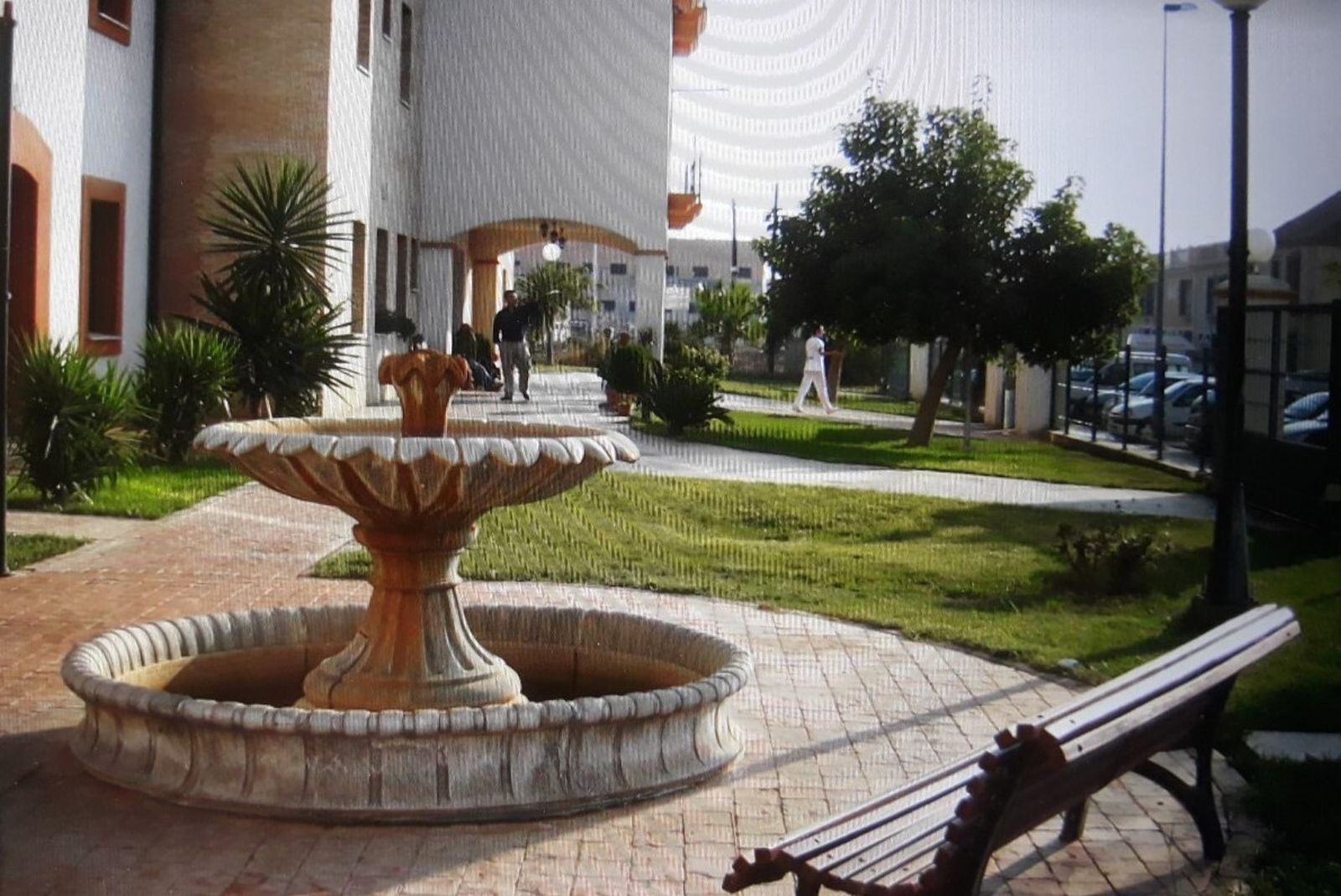 Una vista del patio exterior de Vitalia Rinconada, en el municipio de San José de la Rinconada.