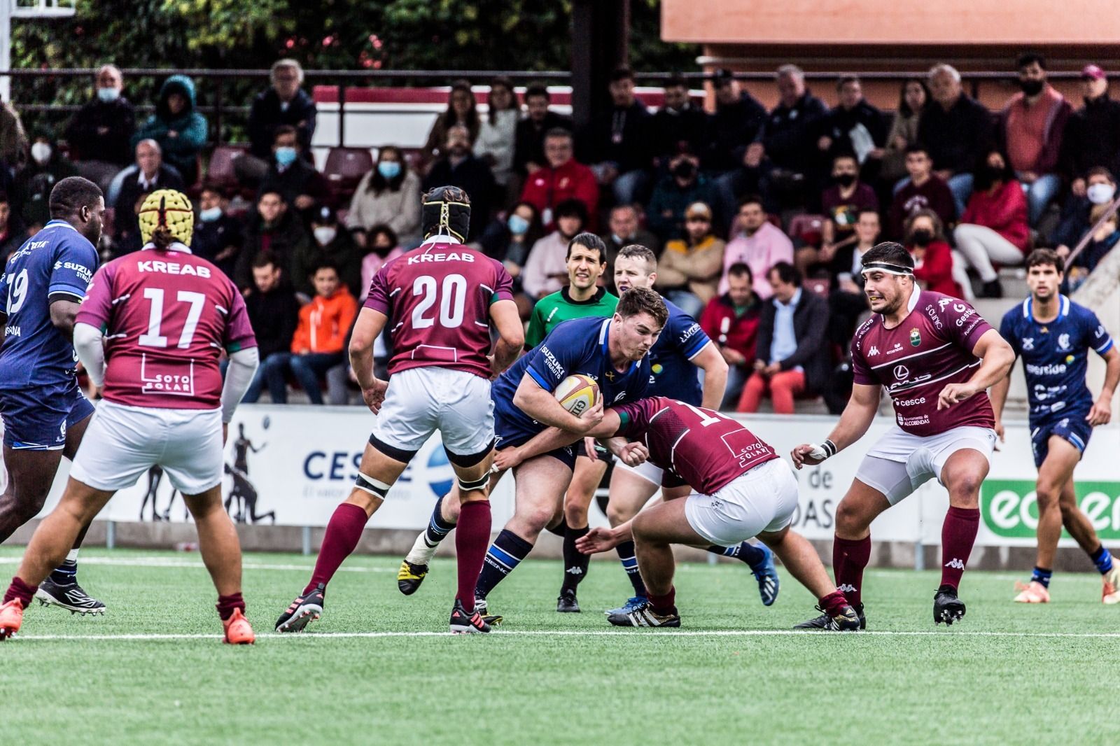 Una imagen del partido de la primera vuelta disputado en Alcobendas.