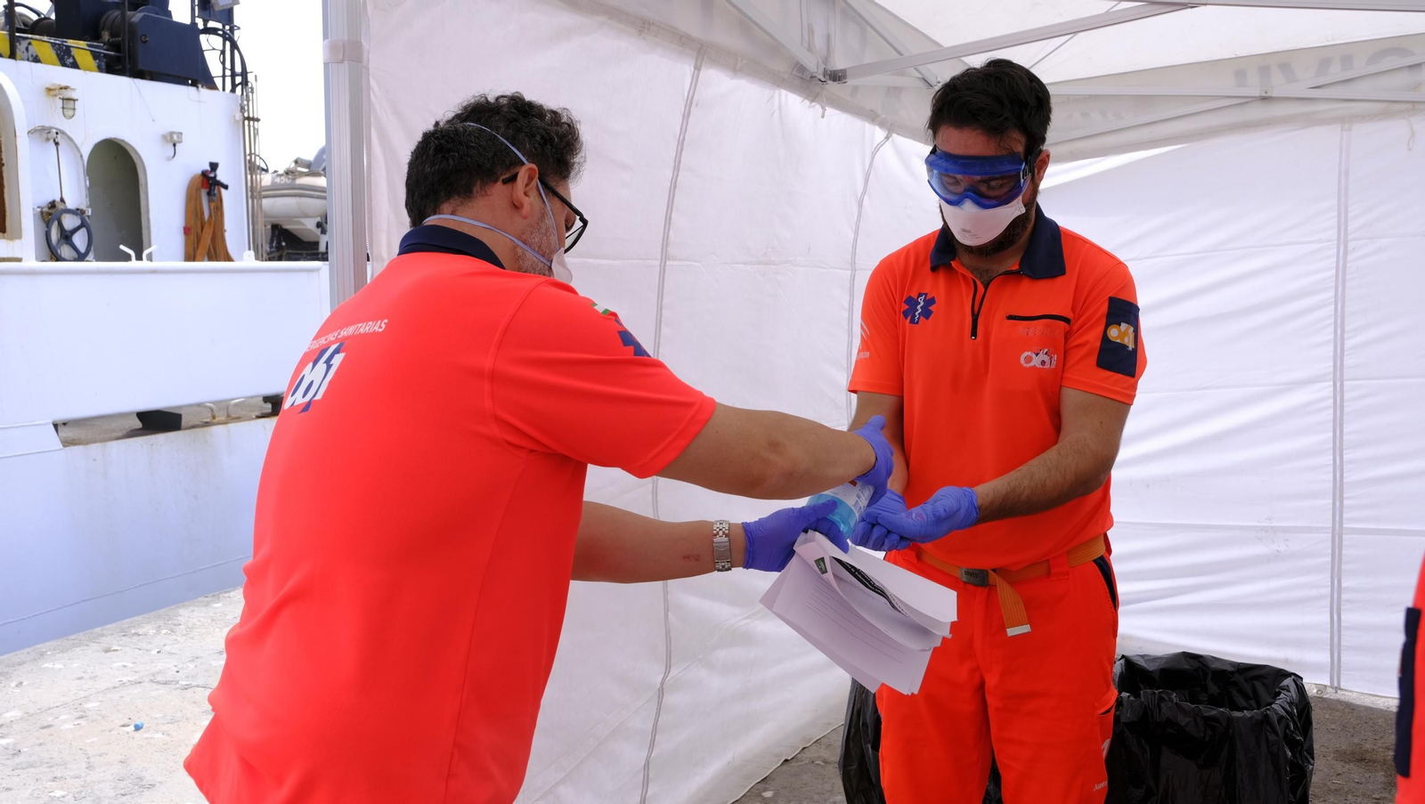 Ejercicio Marsec25 simulacro, en el Puerto de Almería, en imágenes