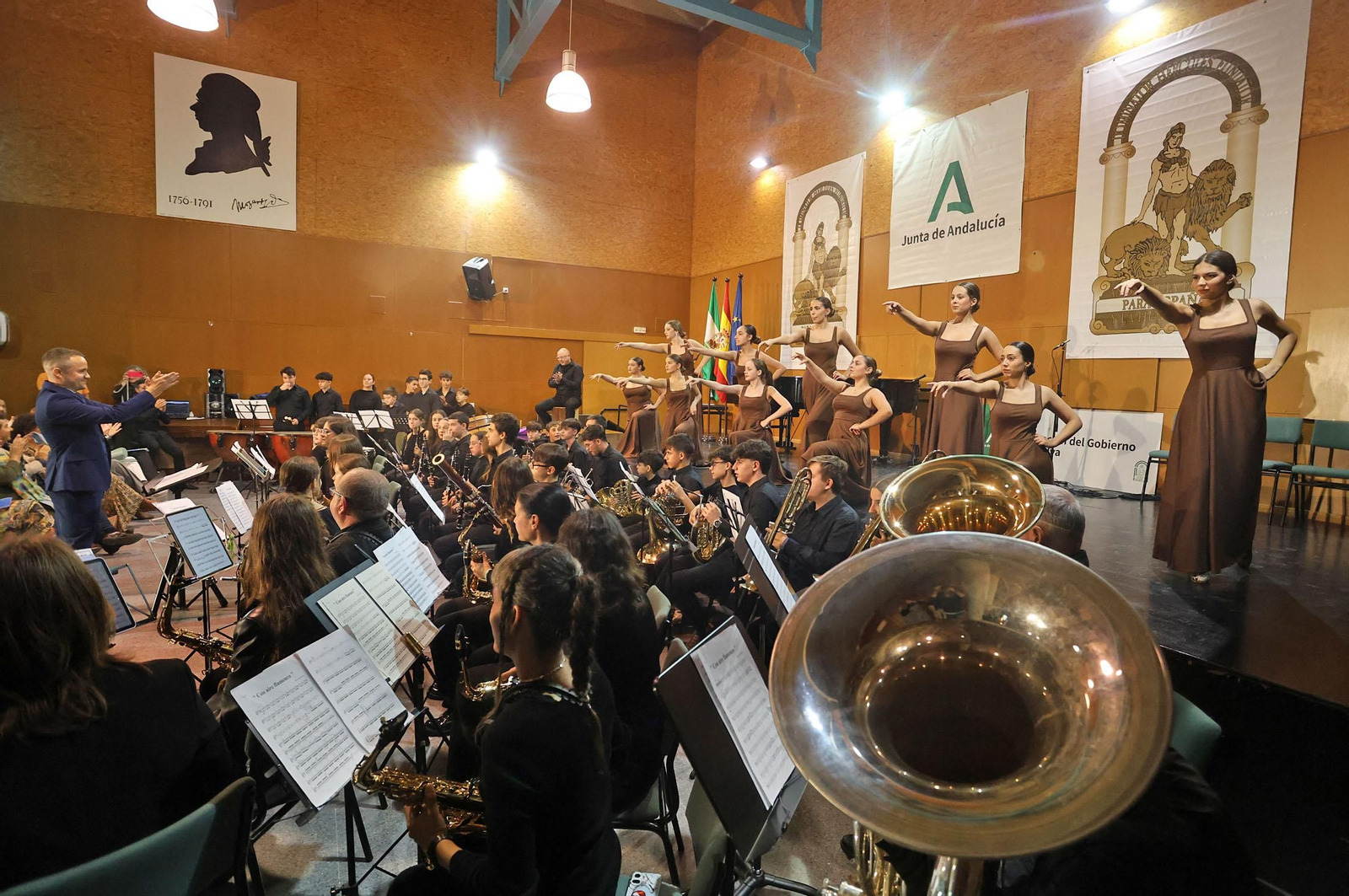 Imágenes del concierto del Conservatorio Profesional de Música 'Javier Perianes' con motivo de la celebración del Día de la Bandera de Andalucía