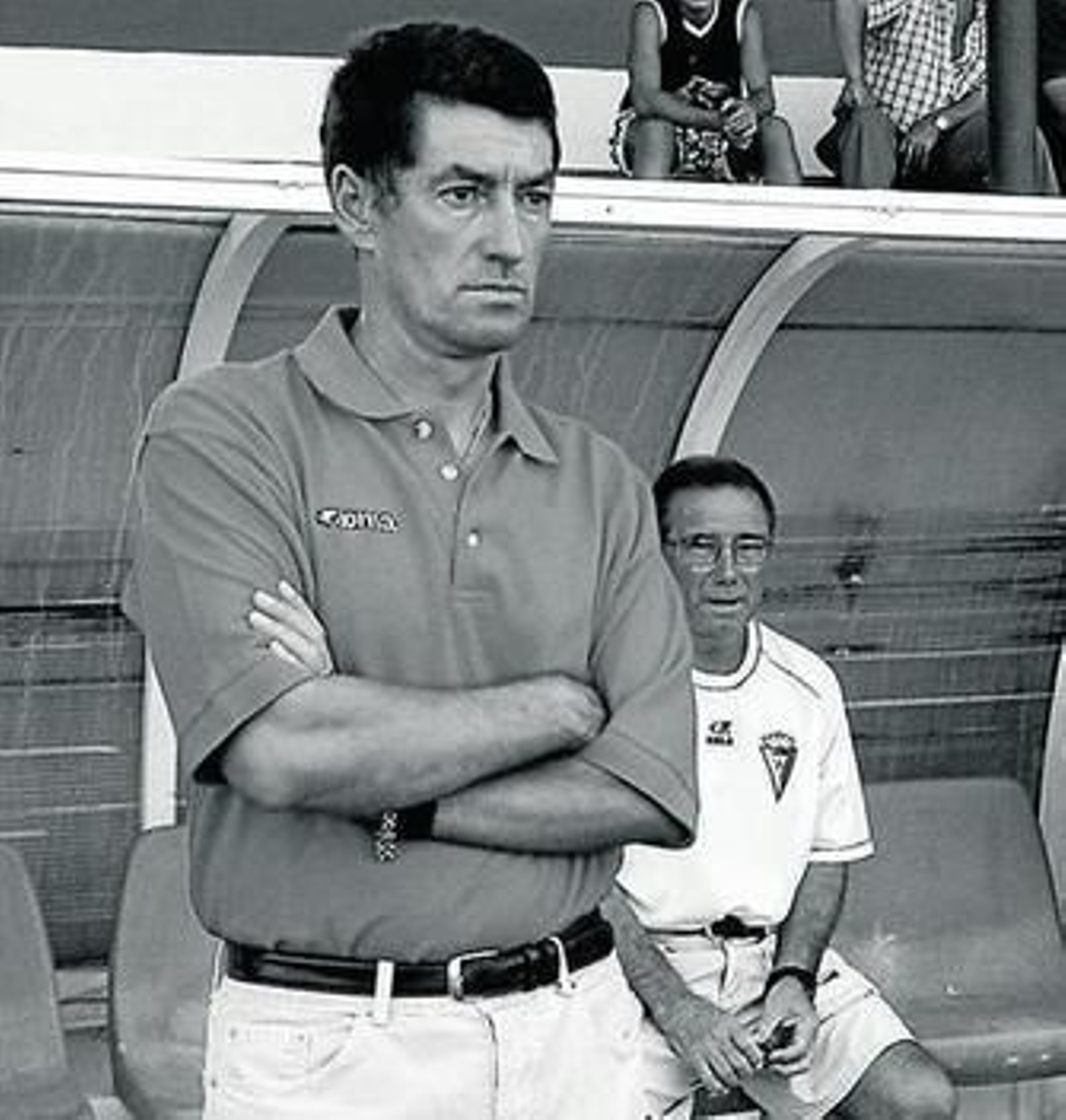 Sebastián Herrera, en su etapa como entrenador del Cádiz B.