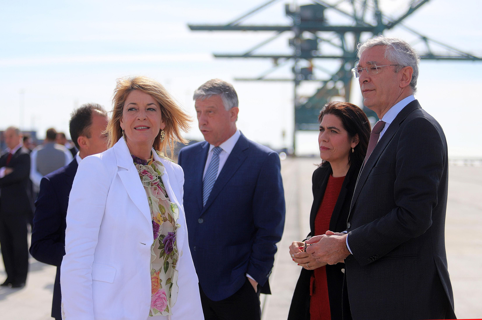 Imágenes de la inauguración de la ampliación norte del Muelle Sur del Puerto de Huelva