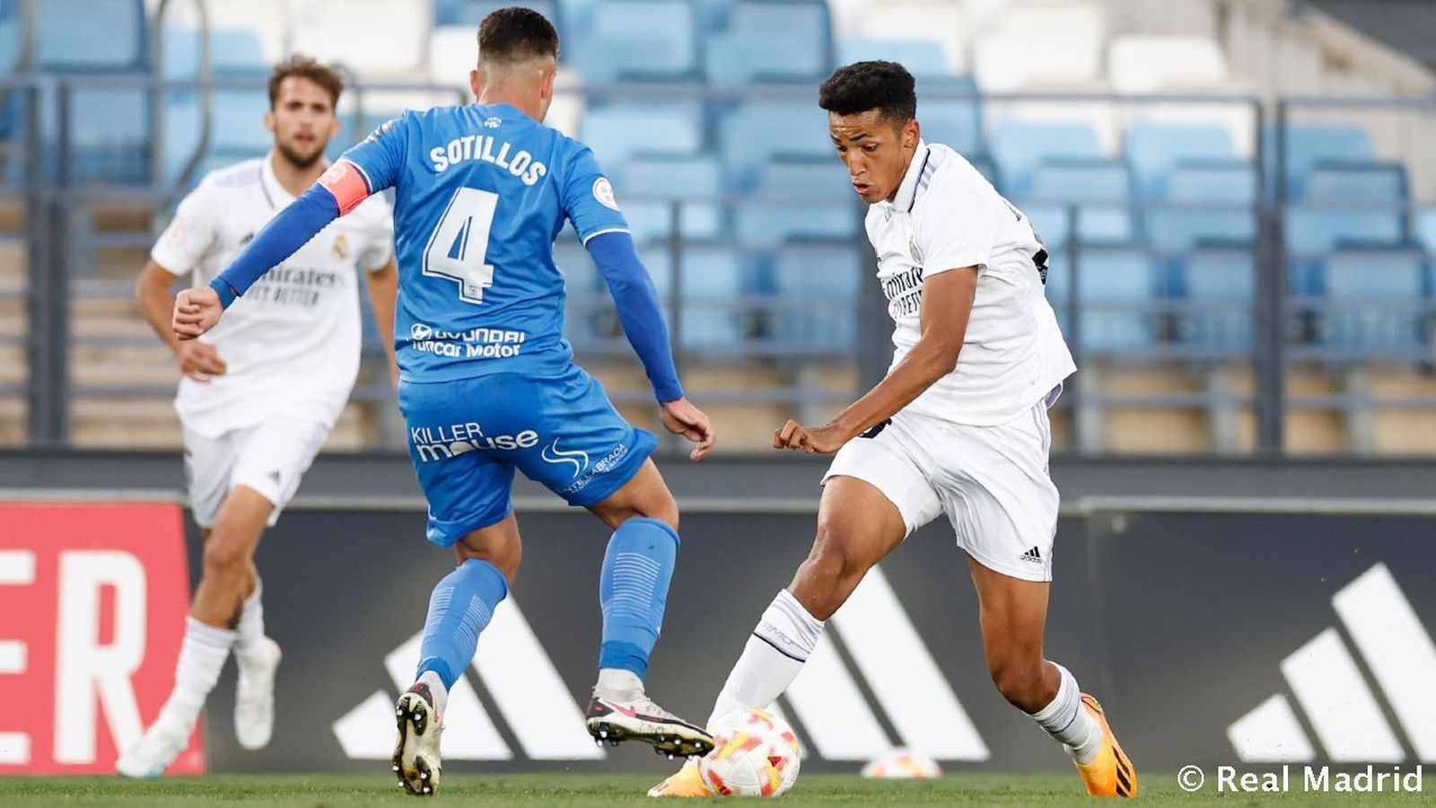 El delantero Álvaro, la pasada jornada con el Castilla.
